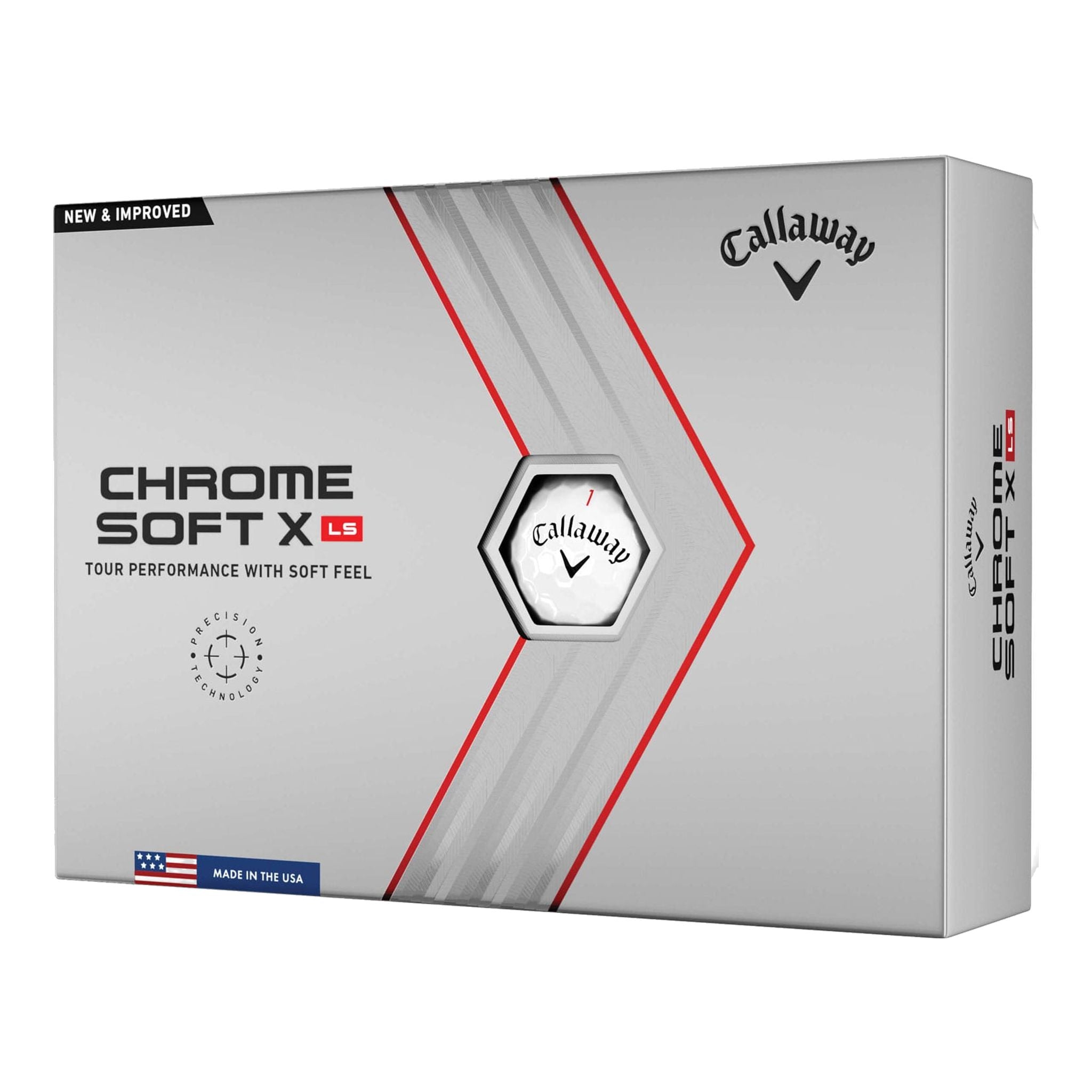 Piłeczki golfowe Callaway Chrome Soft X LS