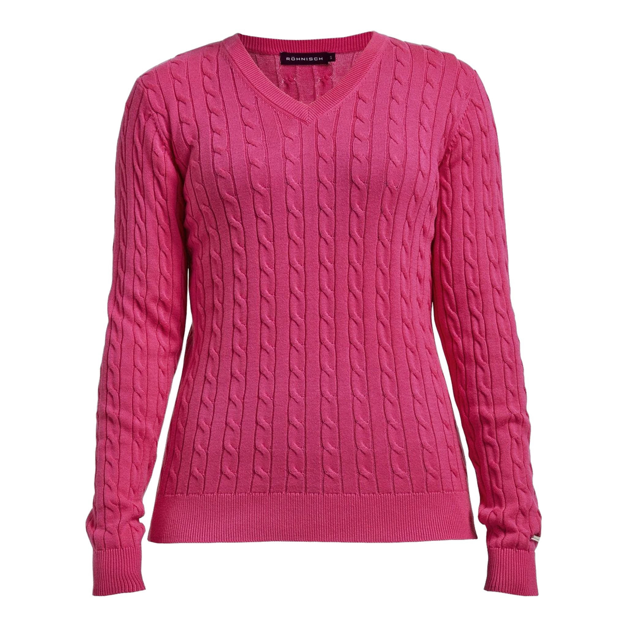Röhnisch Cable Pullover Fuchsia Damen