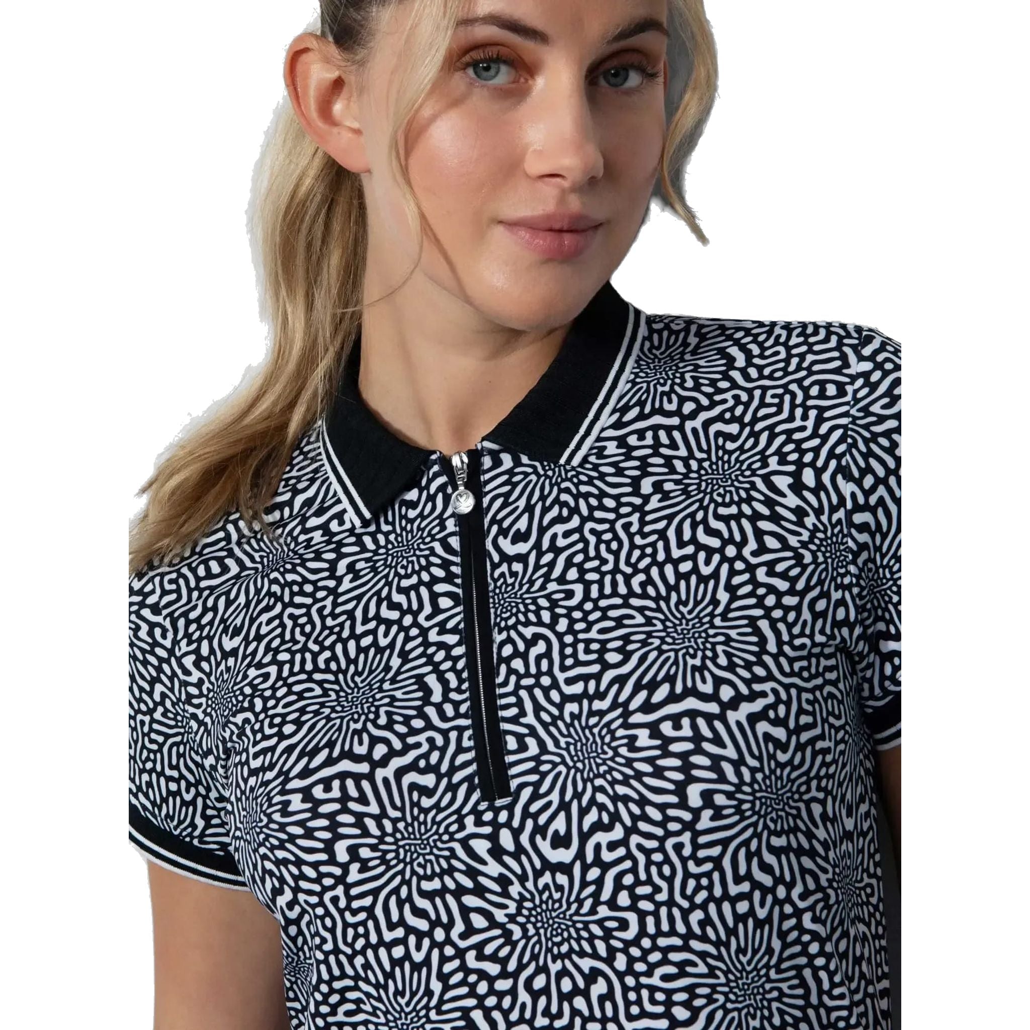 Codzienna sportowa sukienka golfowa Kyoto z krótkim rękawem dla kobiet