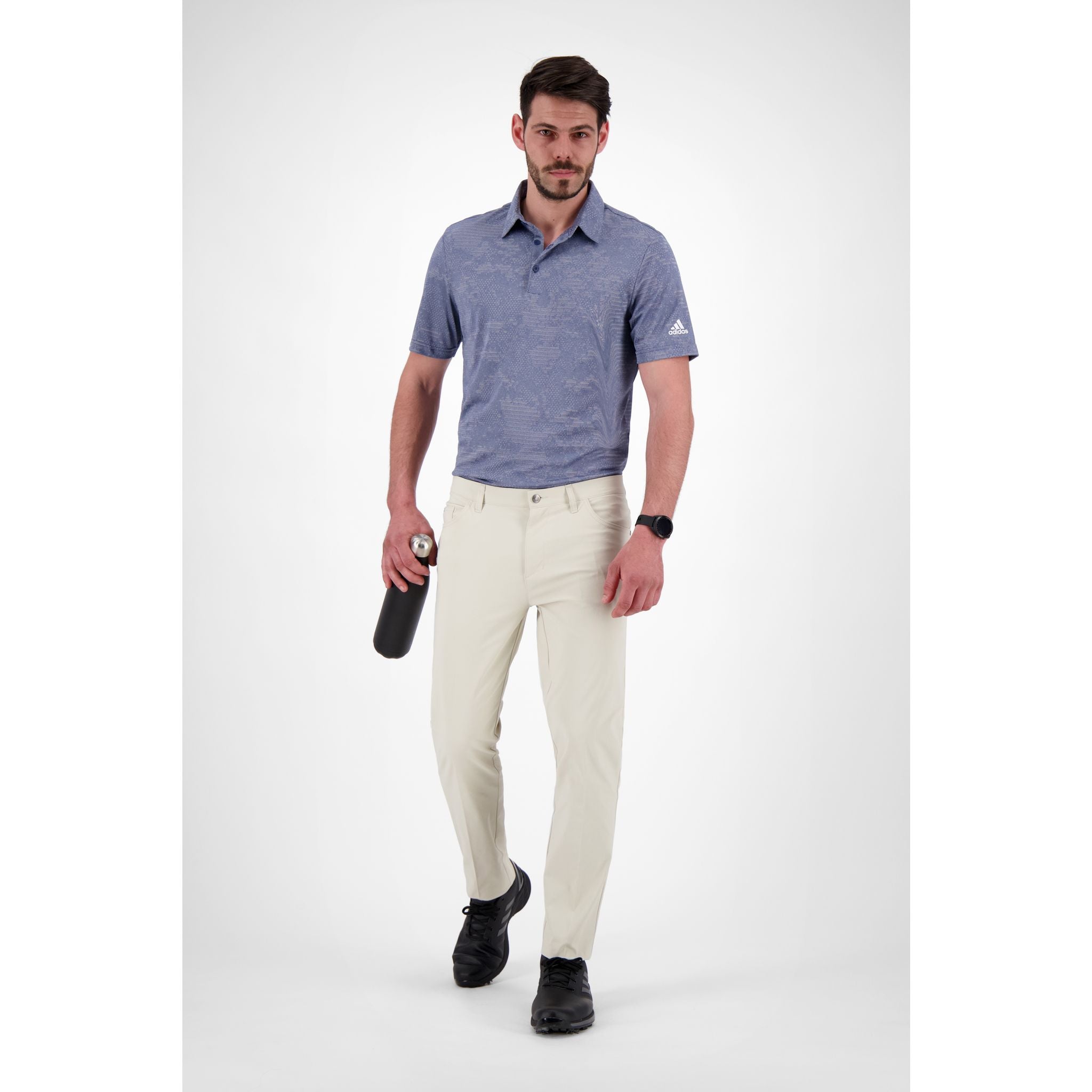 Adidas Camo SS Polo Navy/Grau Herren