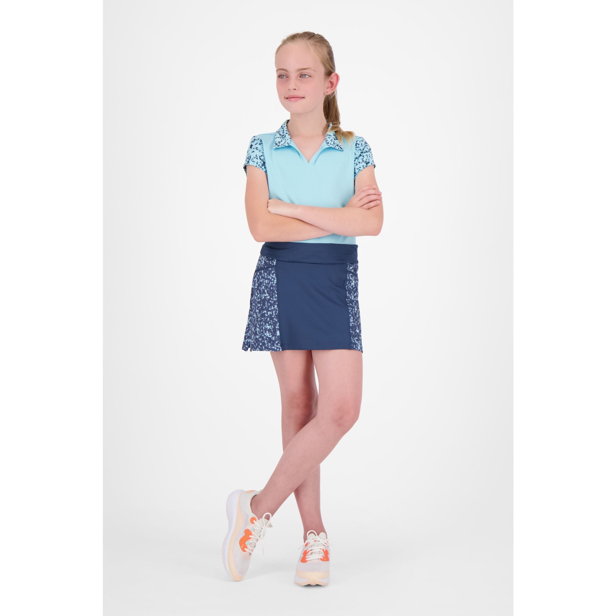 Adidas Floral Print Poloshirt Damen