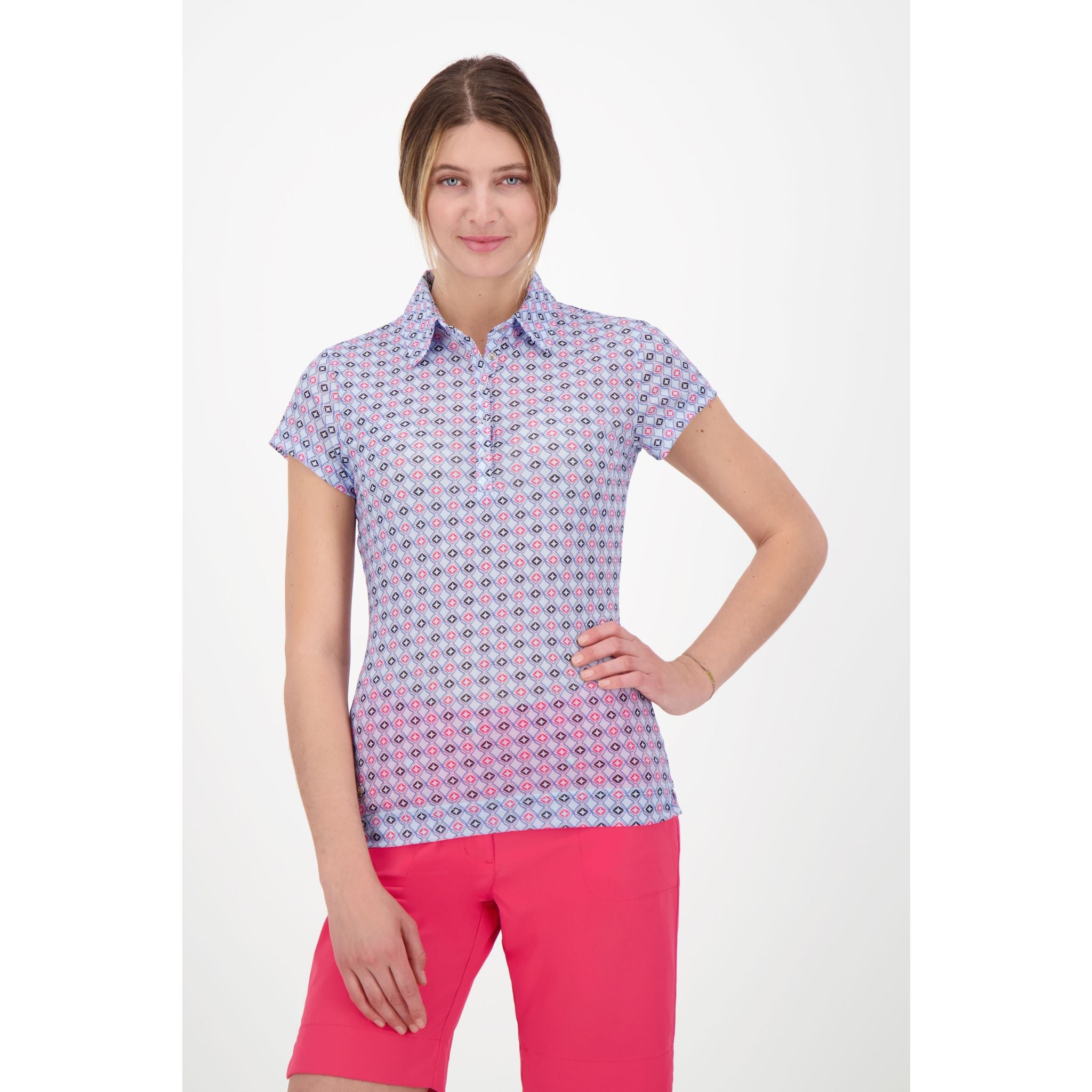 Daily Sports Polo SS W Sue Mesh Cap Breeze Damen