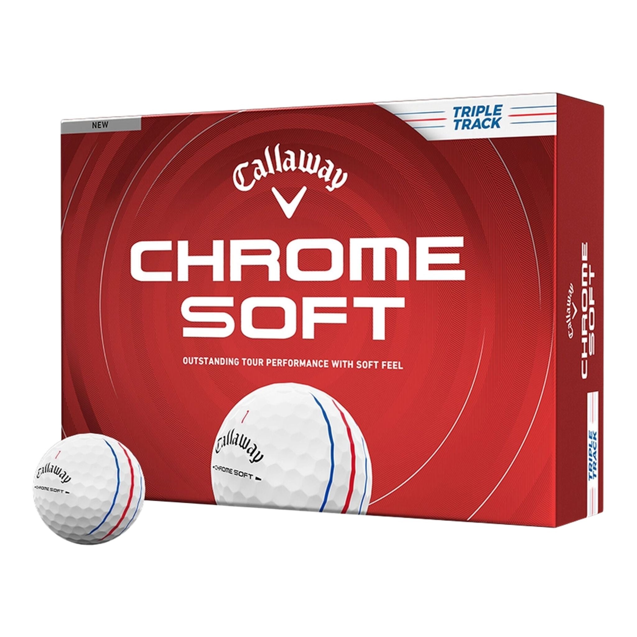 Piłki golfowe Callaway Chrome Soft Triple Track (2026)