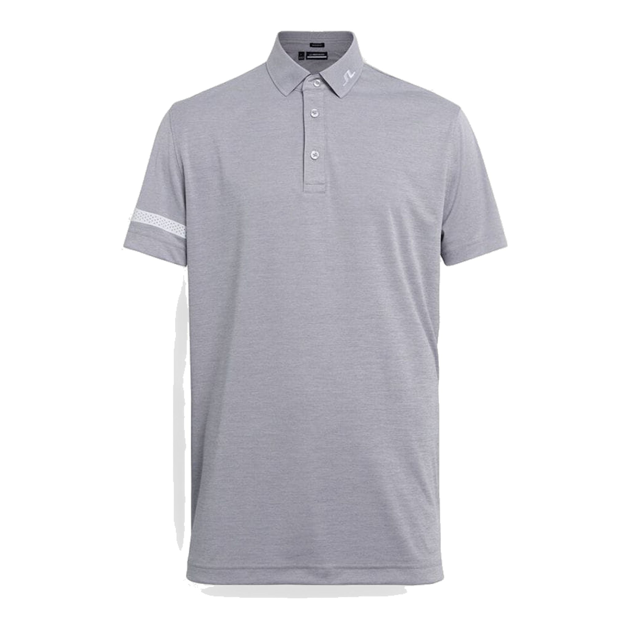 J. Lindeberg M Heath Regular Fit Golf Polo Micro Chip Melange Herren