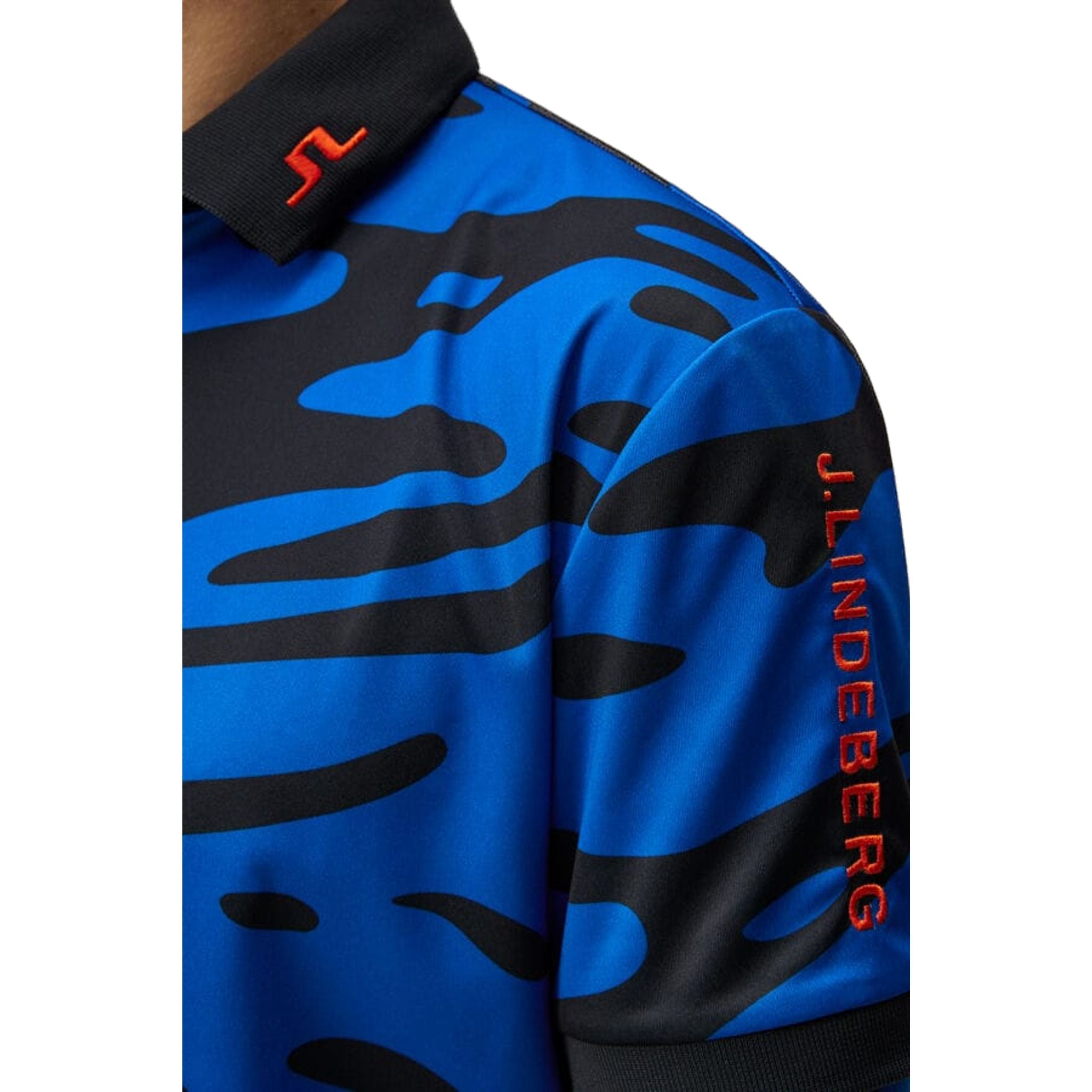 J. Lindeberg Tour Tech Reg Fit Print Polo Herren