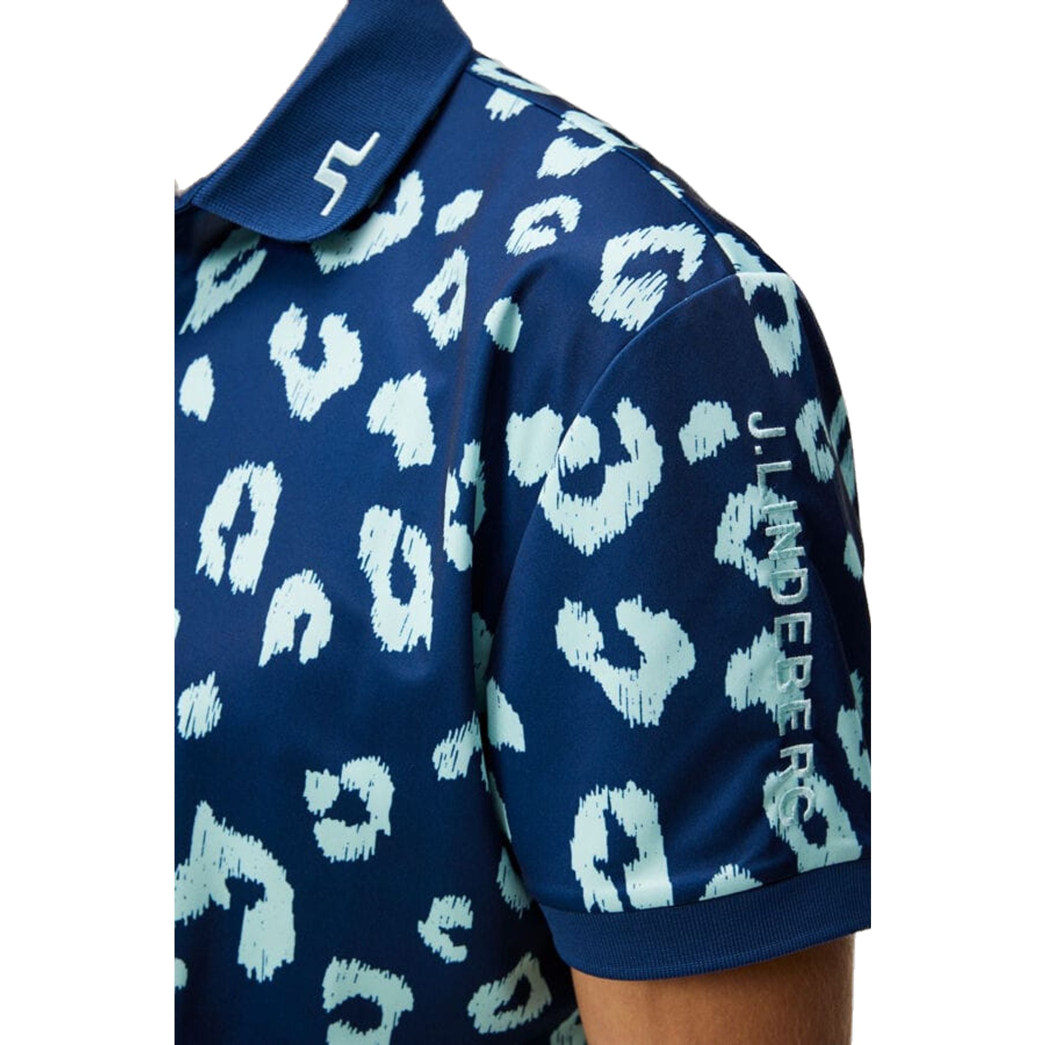 J. Lindeberg Tour Tech Reg Fit Print Polo Herren