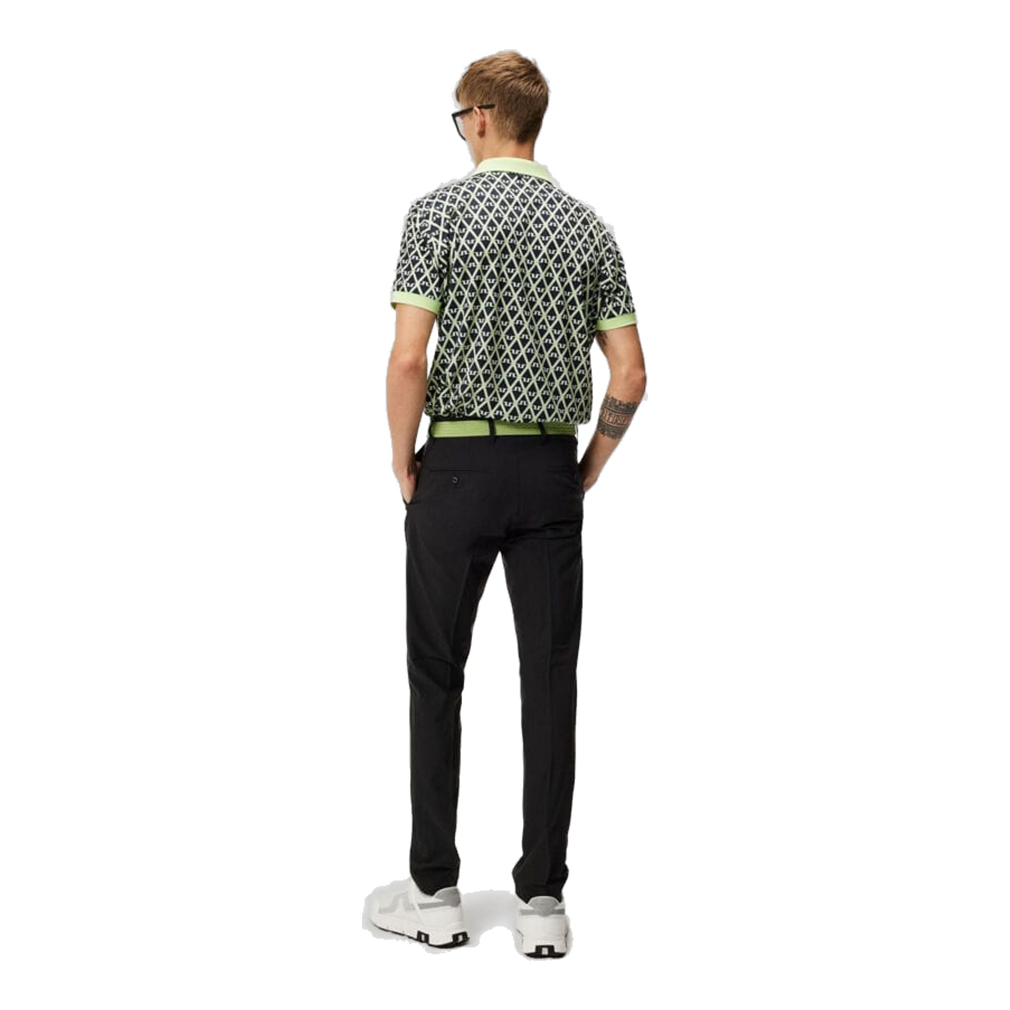 J. Lindeberg Tour Tech Reg Fit Print Polo Herren