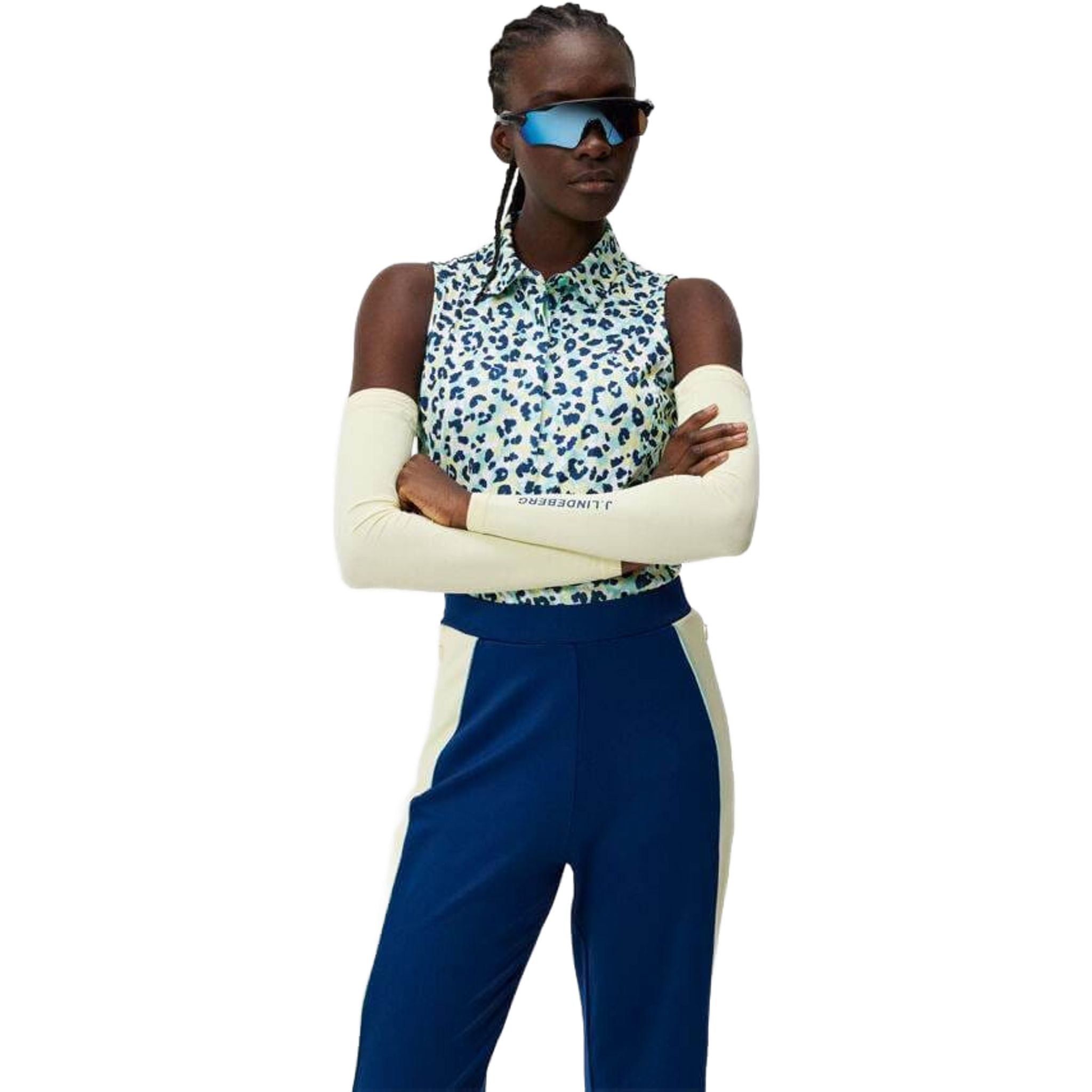 Damski top bez rękawów z nadrukiem J. Lindeberg Dena