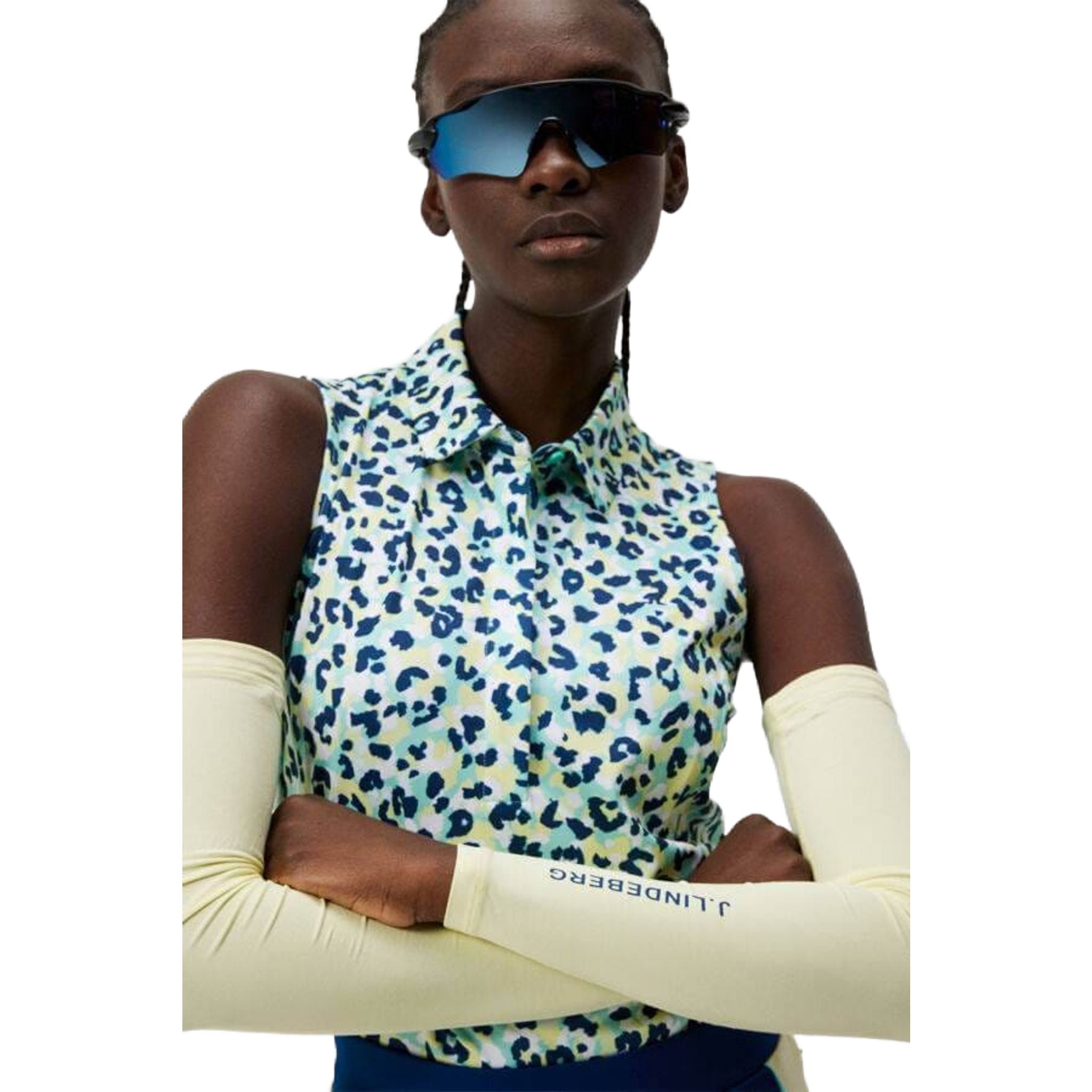 Damski top bez rękawów z nadrukiem J. Lindeberg Dena