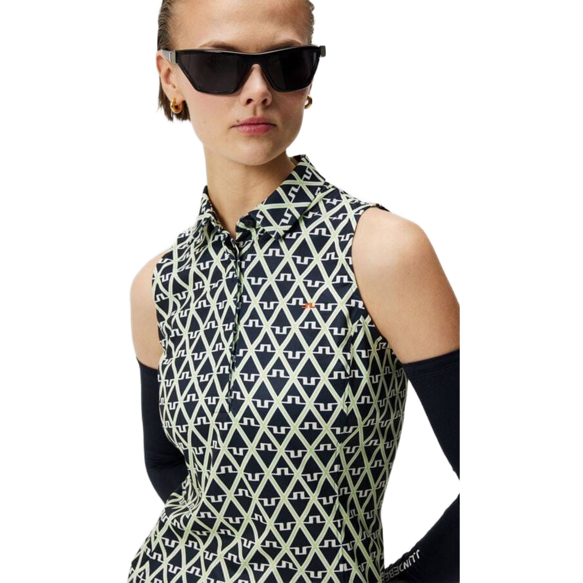 Damski top bez rękawów z nadrukiem J. Lindeberg Dena