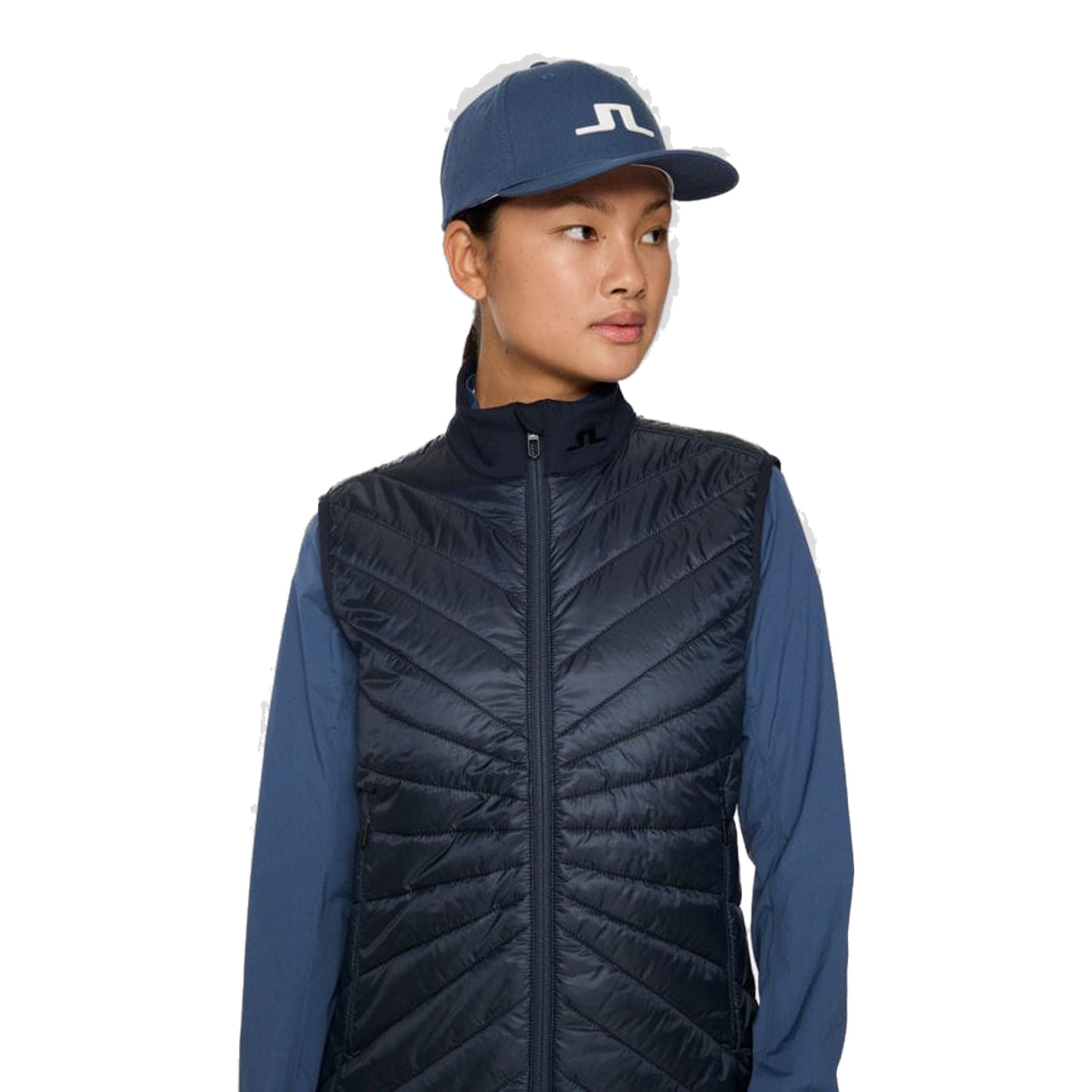 J. Lindeberg Madde Quilt Hybrydowa kamizelka damska