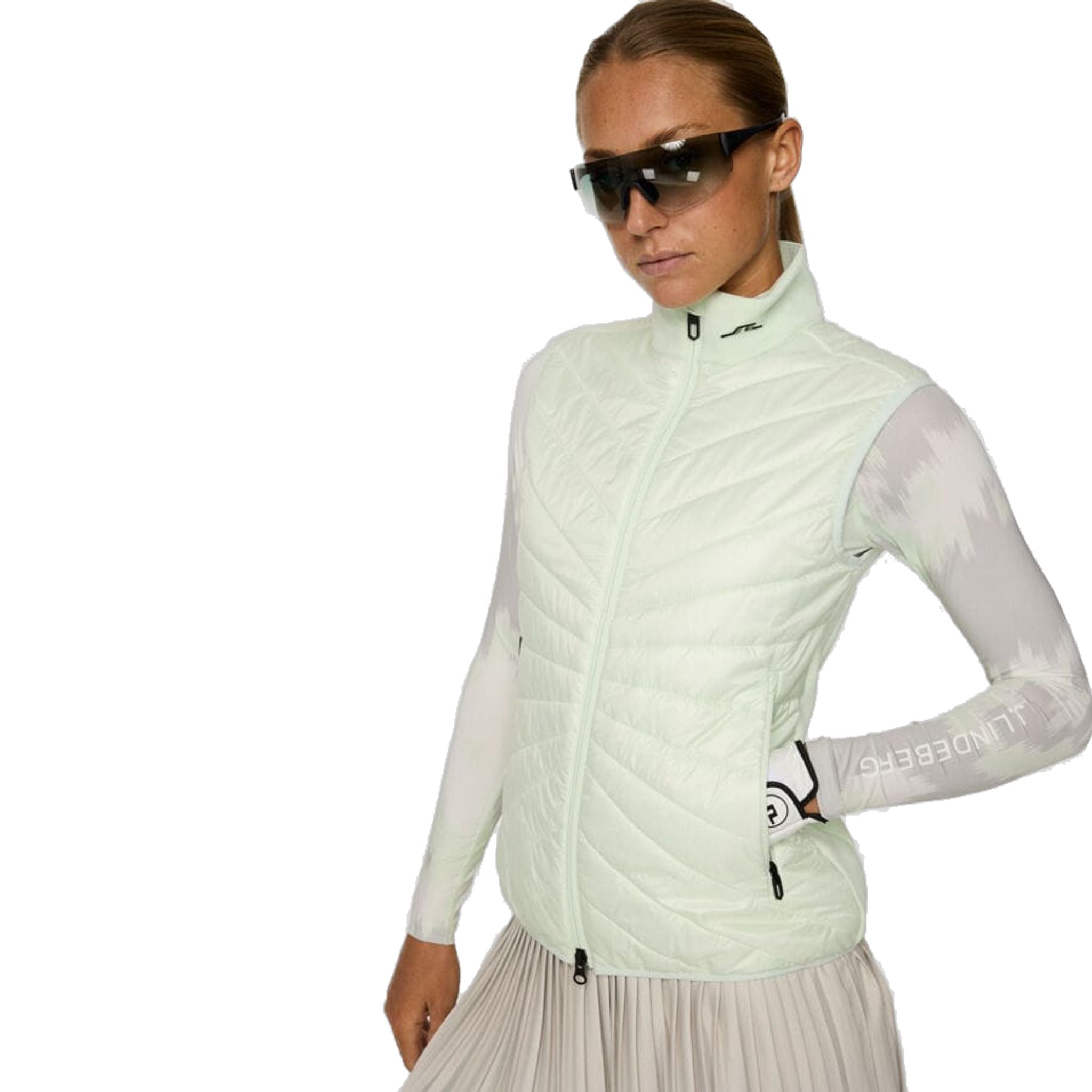 J. Lindeberg Madde Quilt Hybrydowa kamizelka damska