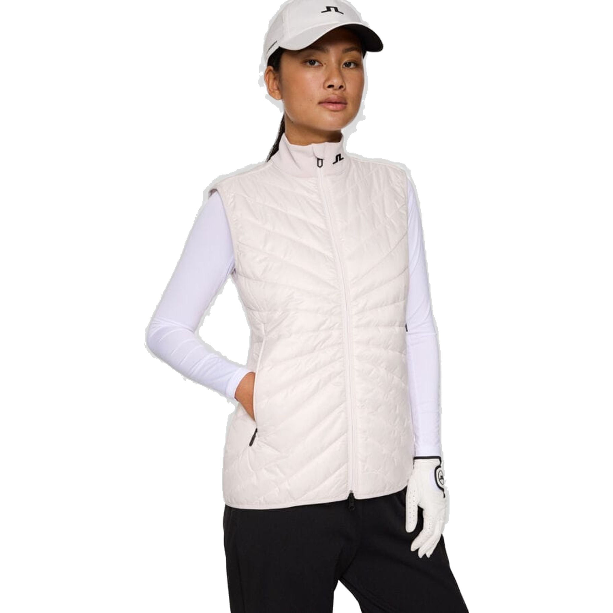 J. Lindeberg Madde Quilt Hybrydowa kamizelka damska