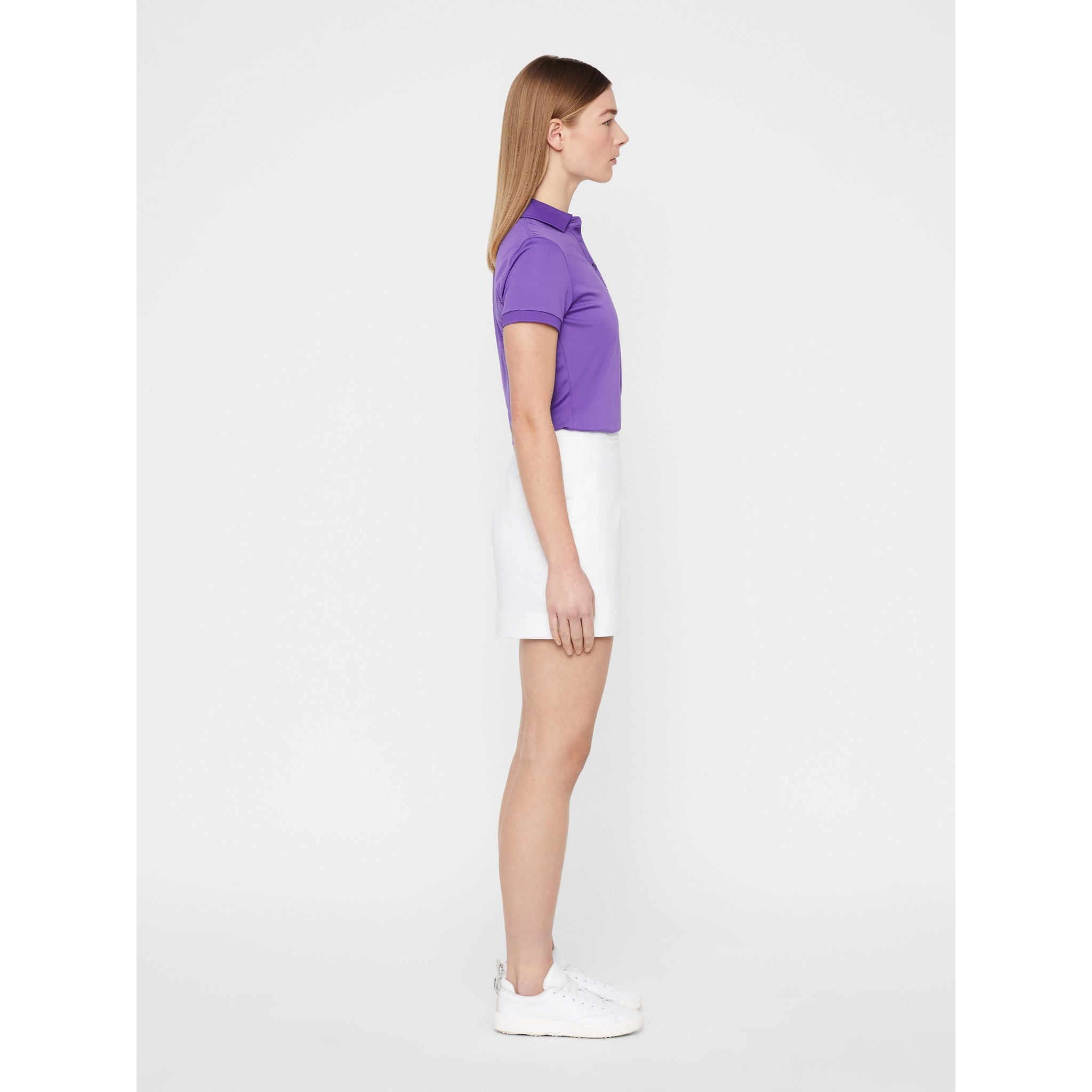 J. Lindeberg W Semina Spódnica z wysokim rozcięciem, biała, damska