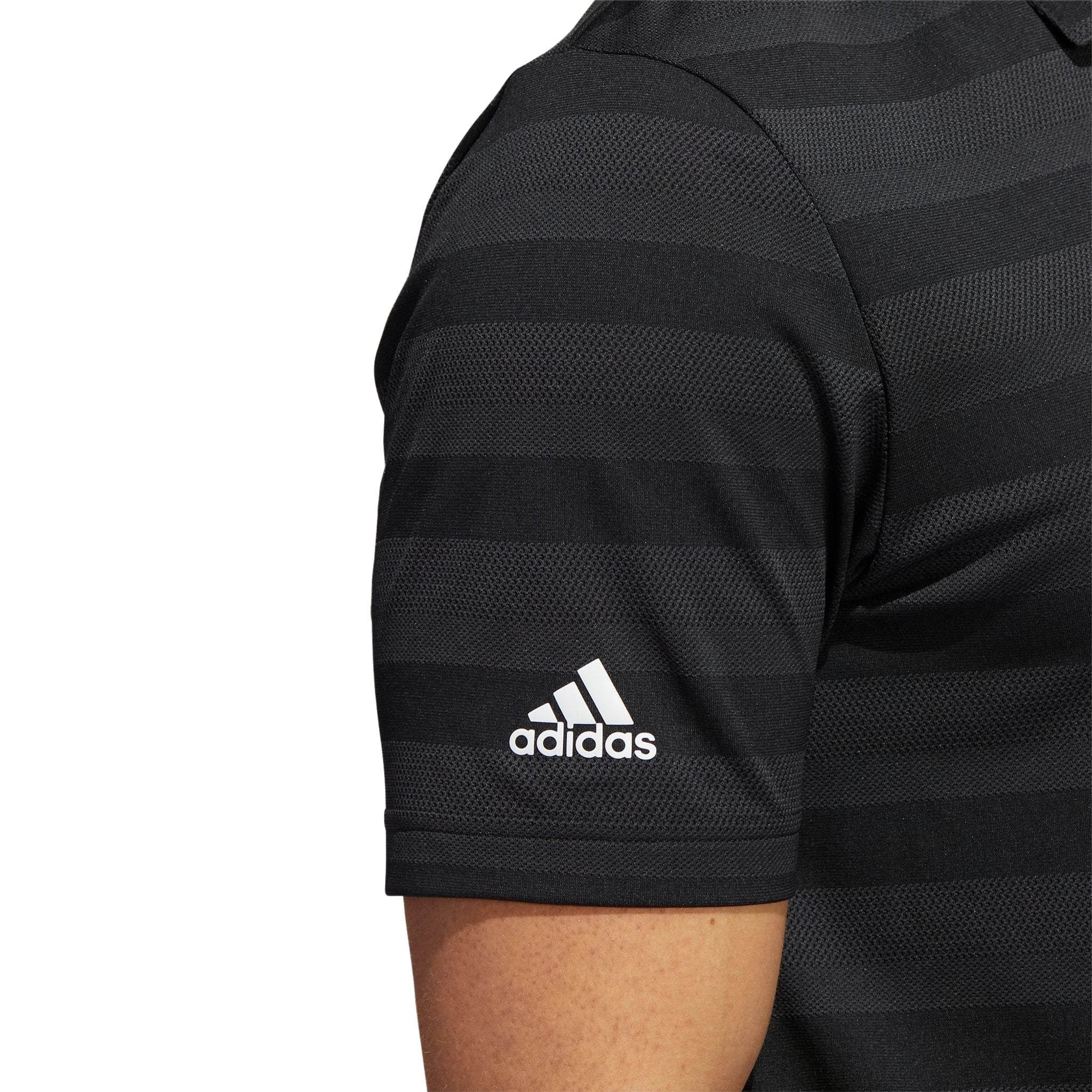 Adidas Two-Color Striped Poloshirt Herren