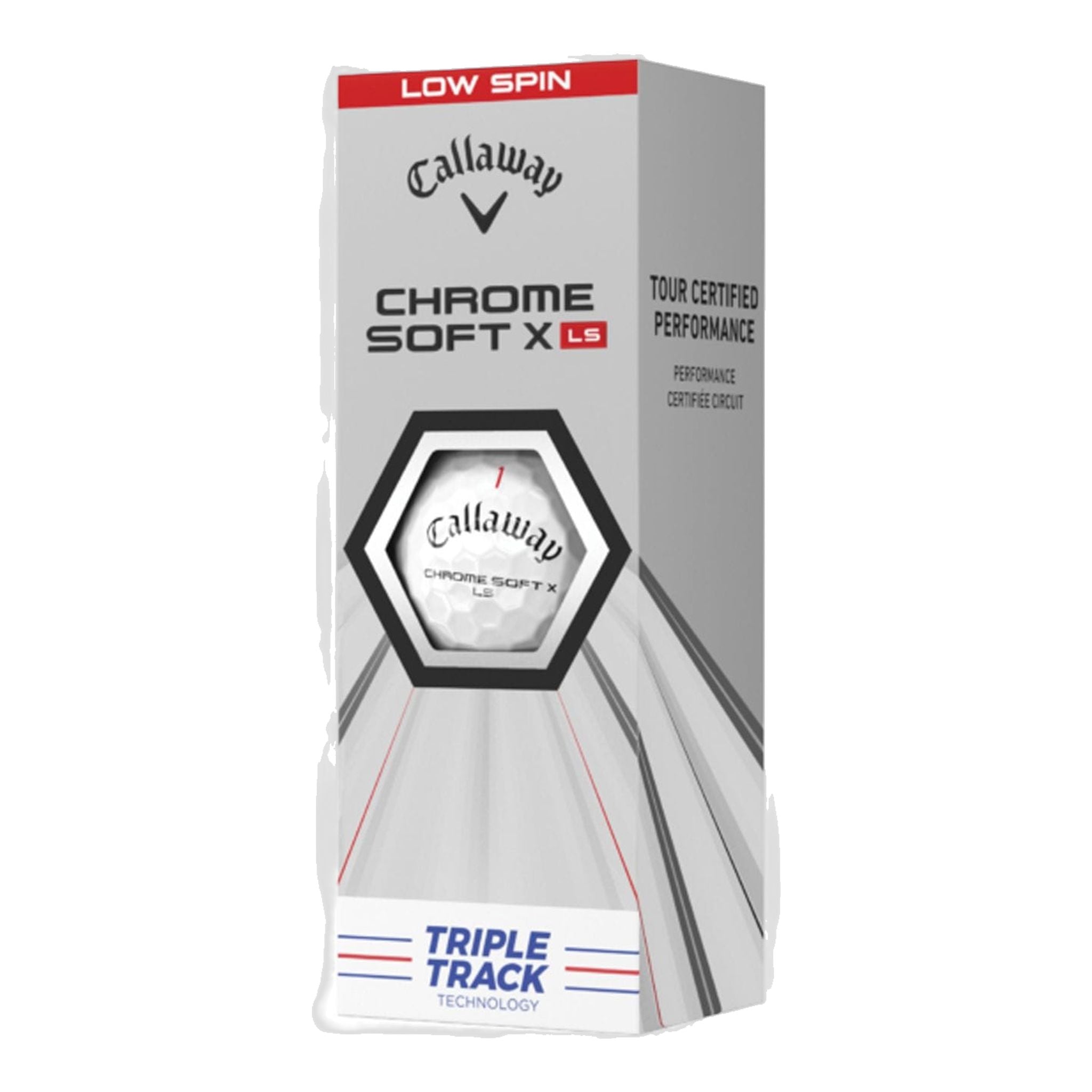 Callaway Chromesoft X LS Triple Track 2021 12 Golfbälle Wei