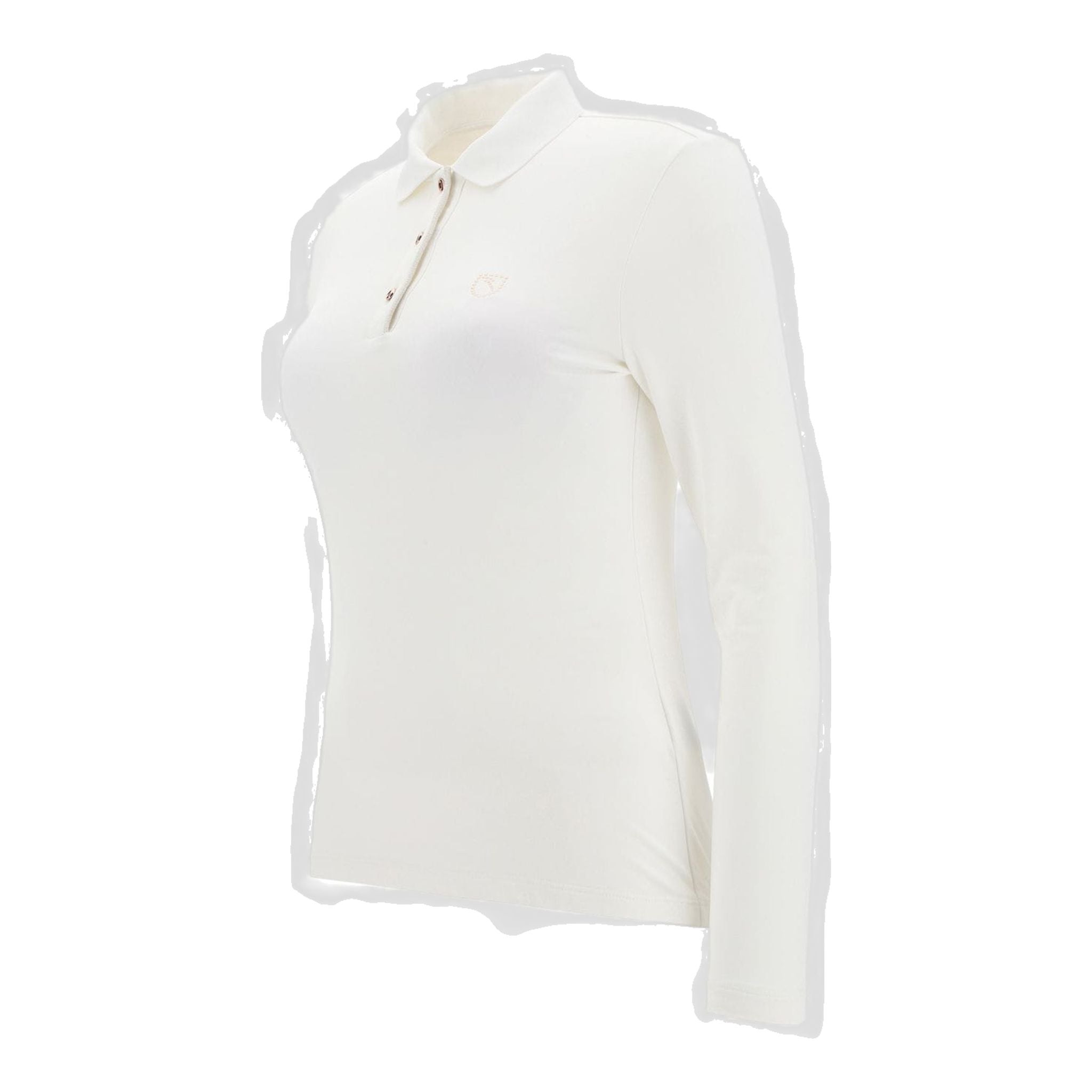 Chervo W Afraid LS Polo Ecru Damen