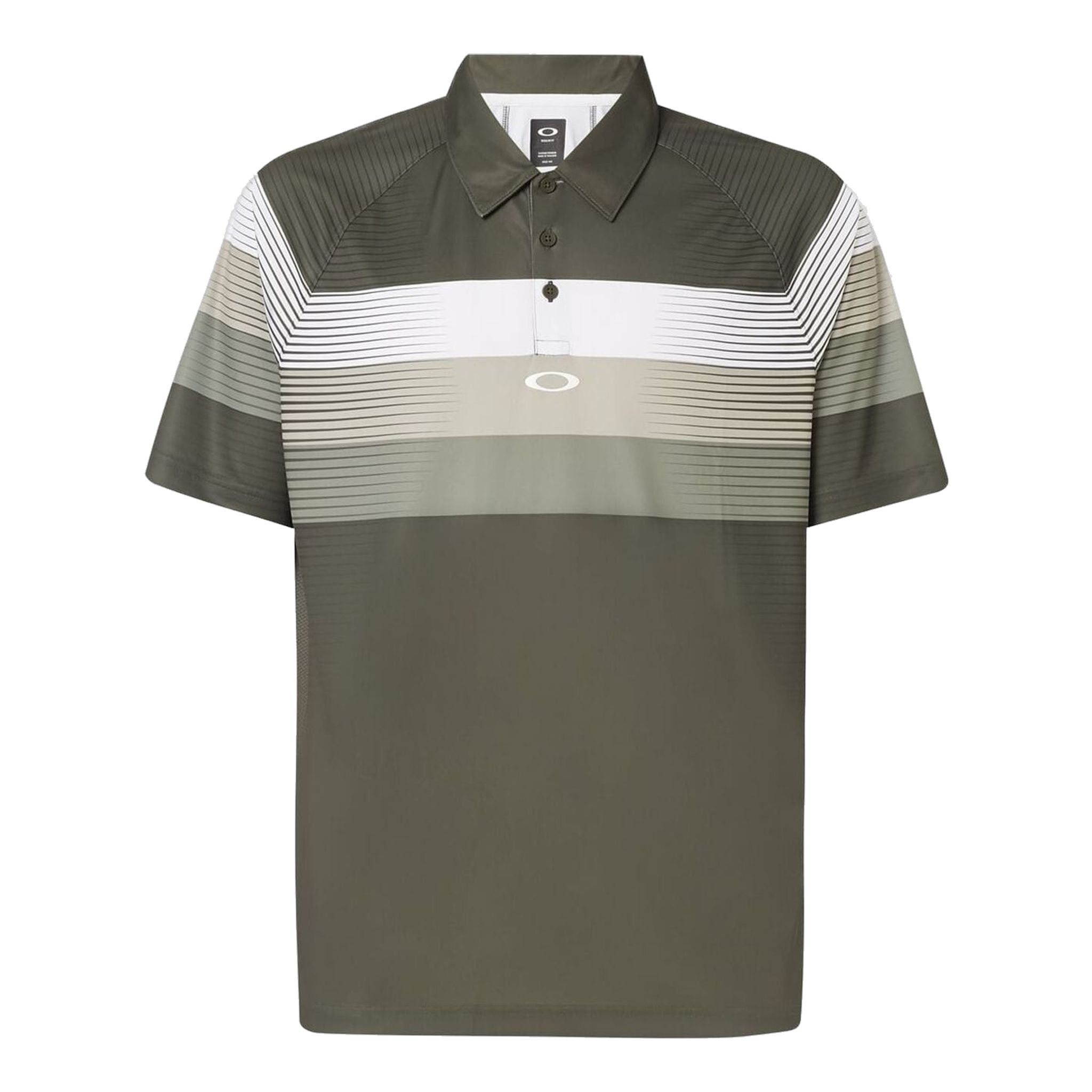 Oakley Polo Color Block Graphic Braun Herren