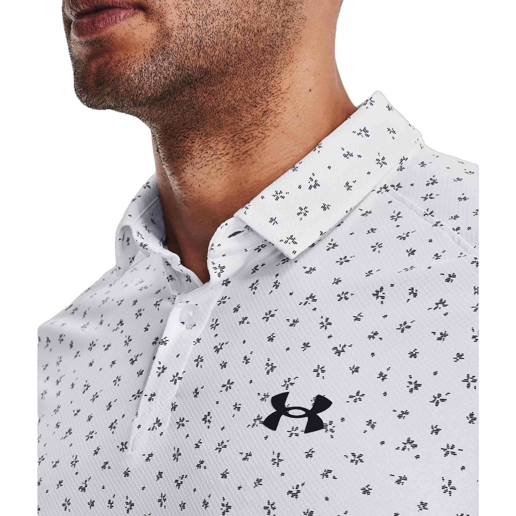 Under Armour Polo Kurzarm Iso-Chill Floral Dash Weiss Herren Herren