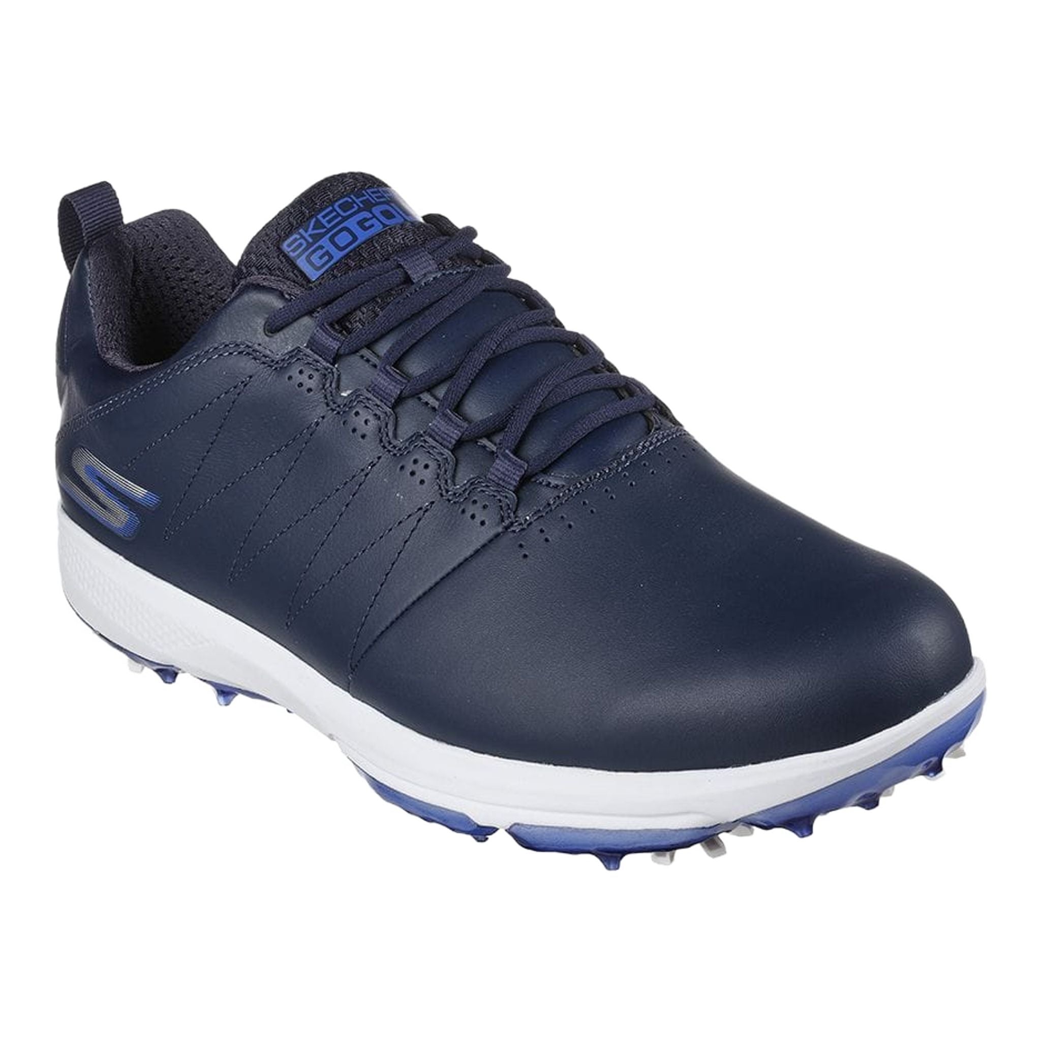 Skechers M GO GOLF PRO 4 - Navy Leather/ Blue Trim Herren