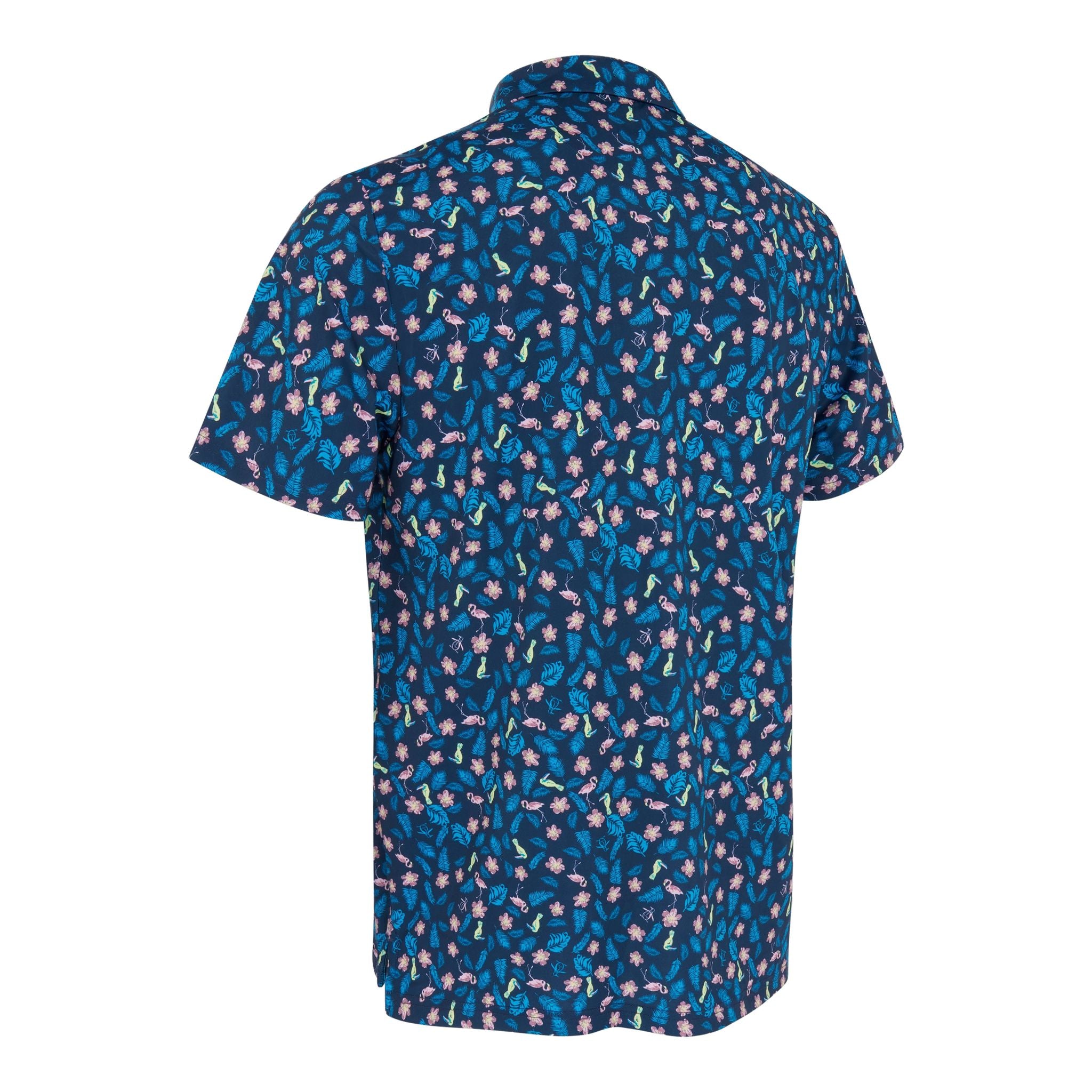 Original Penguin Polo SS Whimsical Tropical Print Herren
