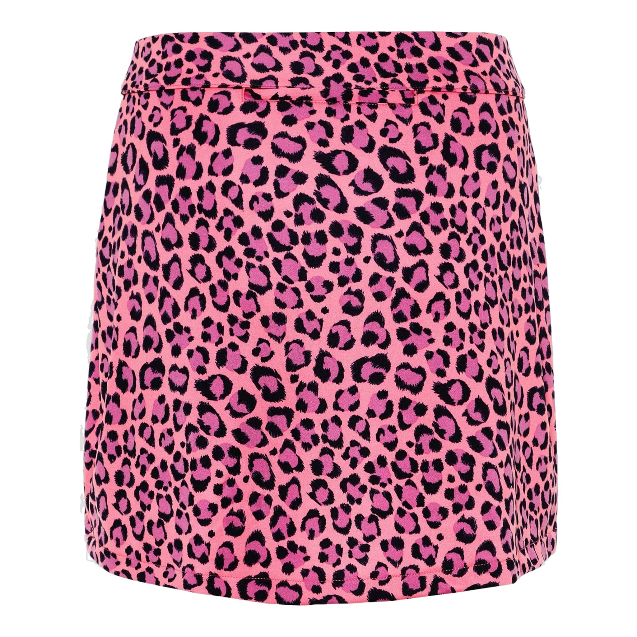 J. Lindeberg W Thea TX Jersey Skirt Pink Leopard Damen