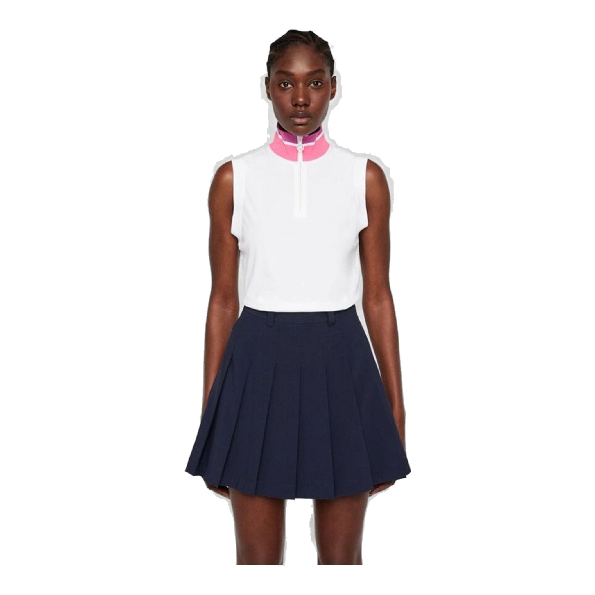 J. Lindeberg W Audrey TX-Jersey SS Polo White Damen