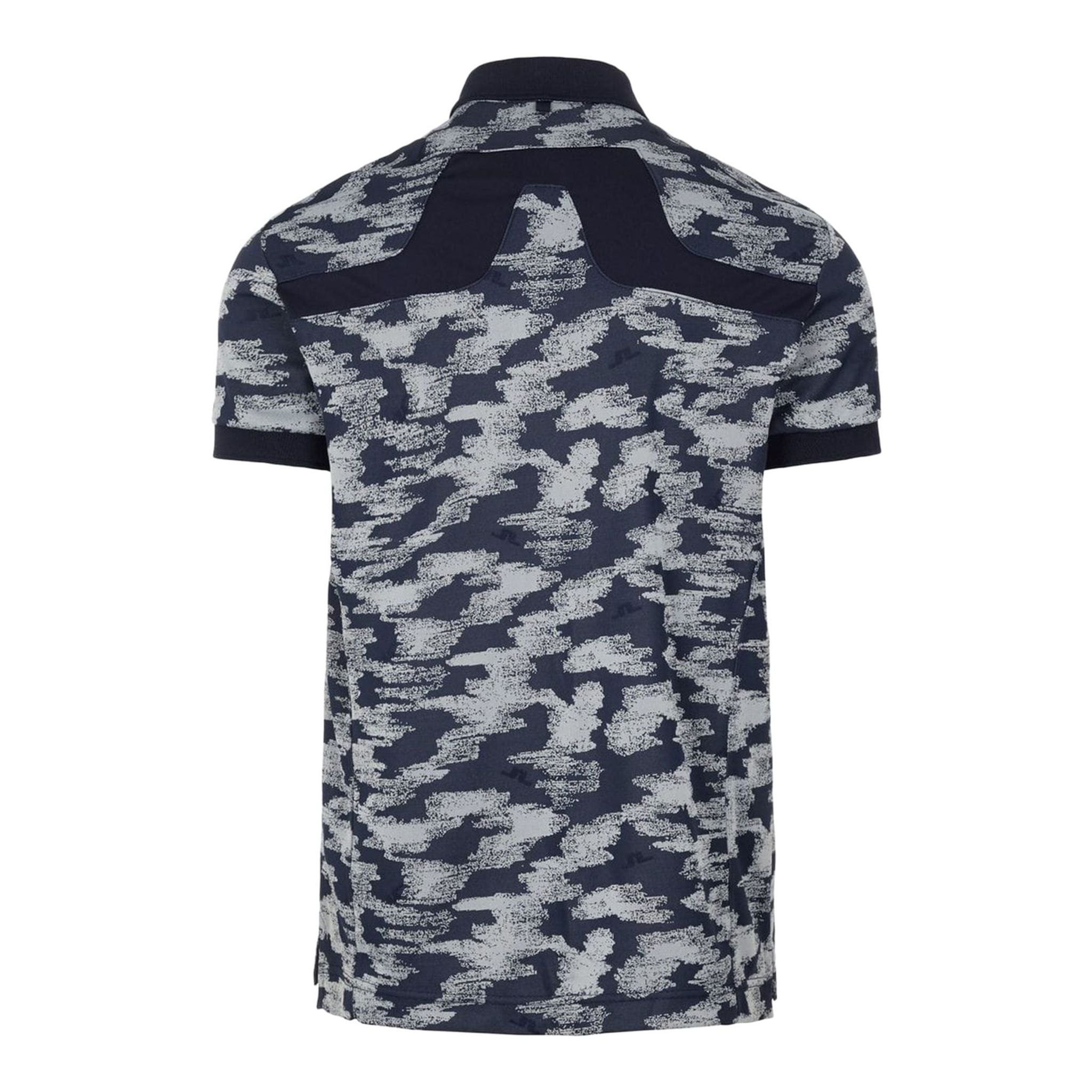 J. Lindeberg M KV Jacquard Reg Fit-TX Jaqua Polo Camou Grey Herren