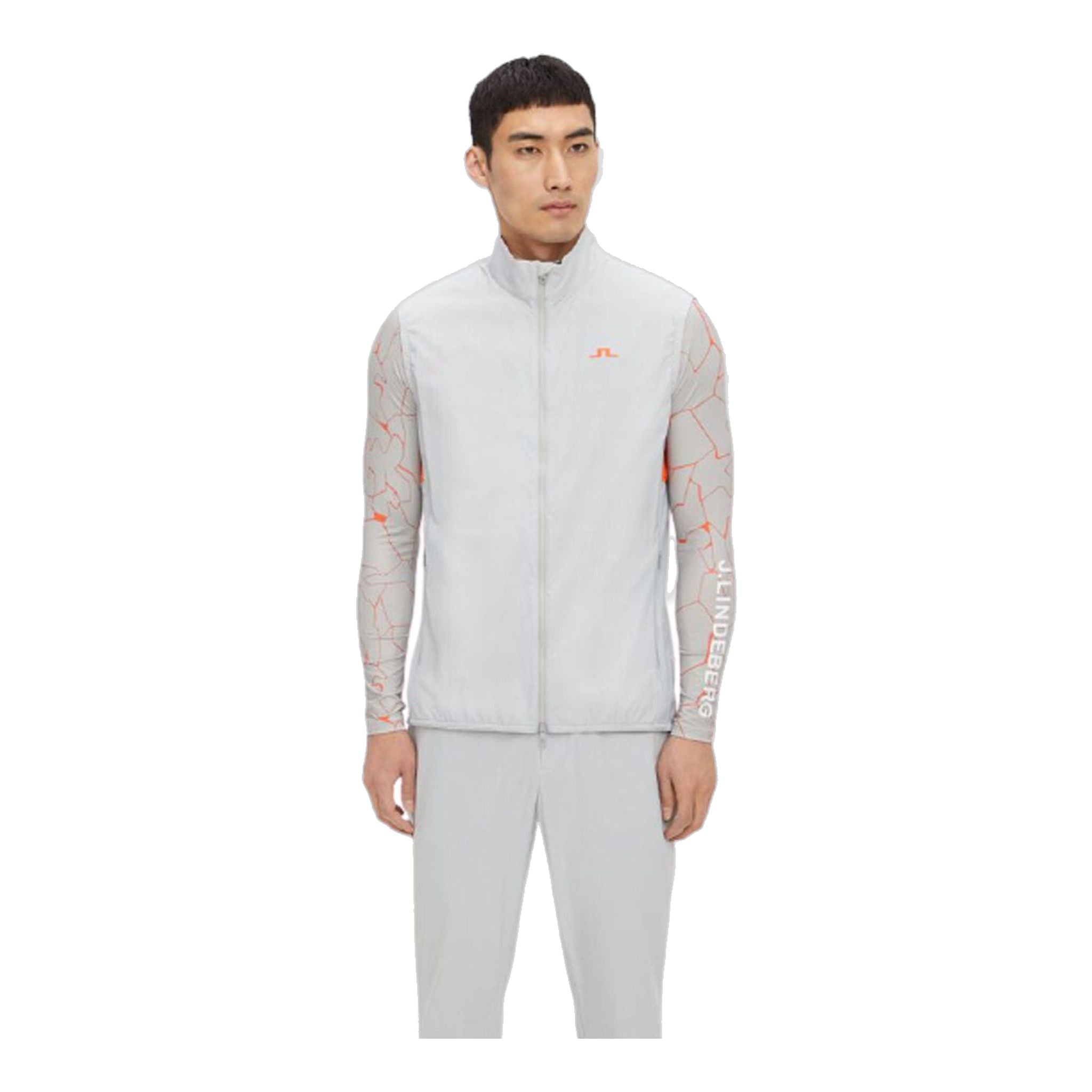 J. Lindeberg Gilet Light Dale Stone Grau Damen