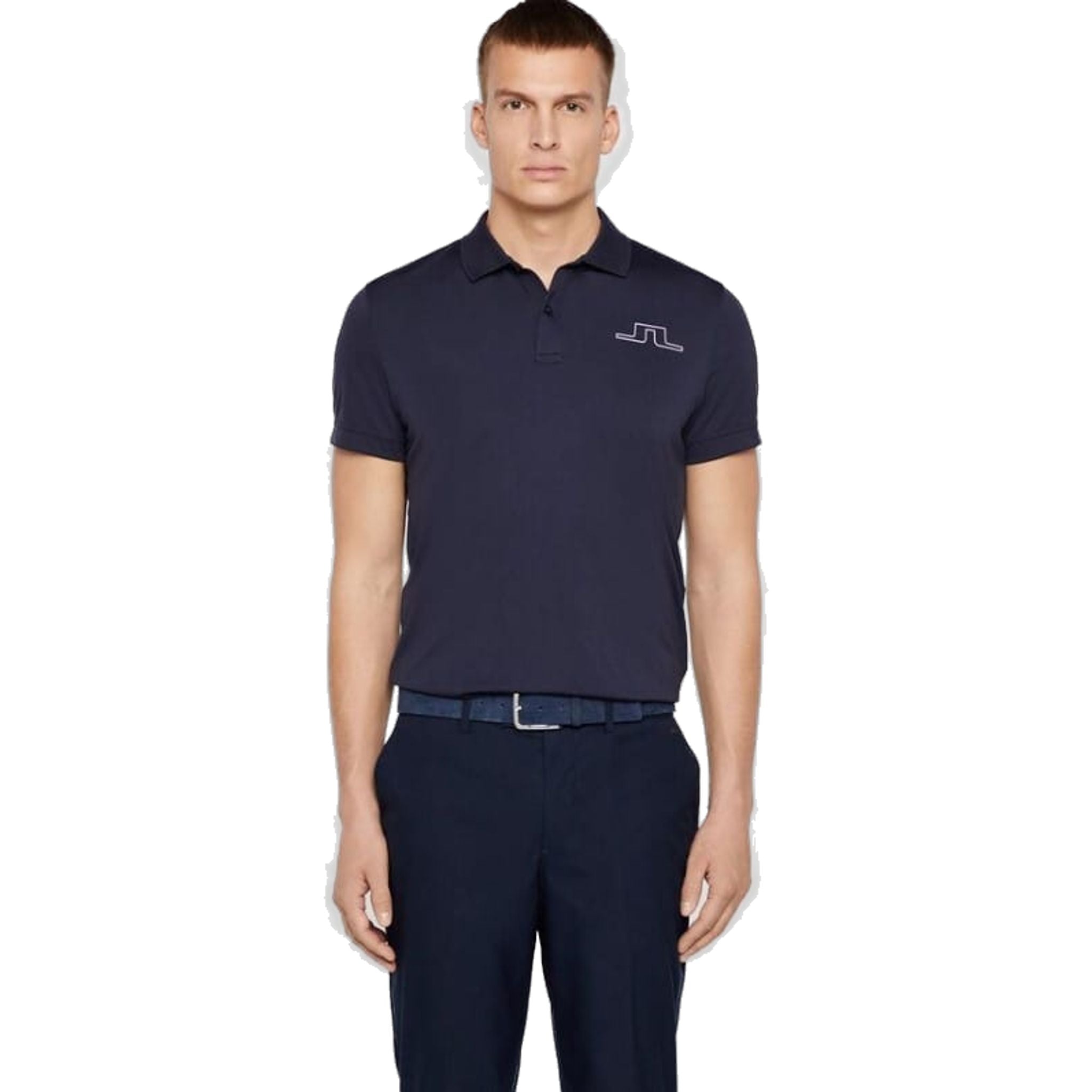 J. Lindeberg M Alan Reg Fit-TX Jersey Polo Navy Herren