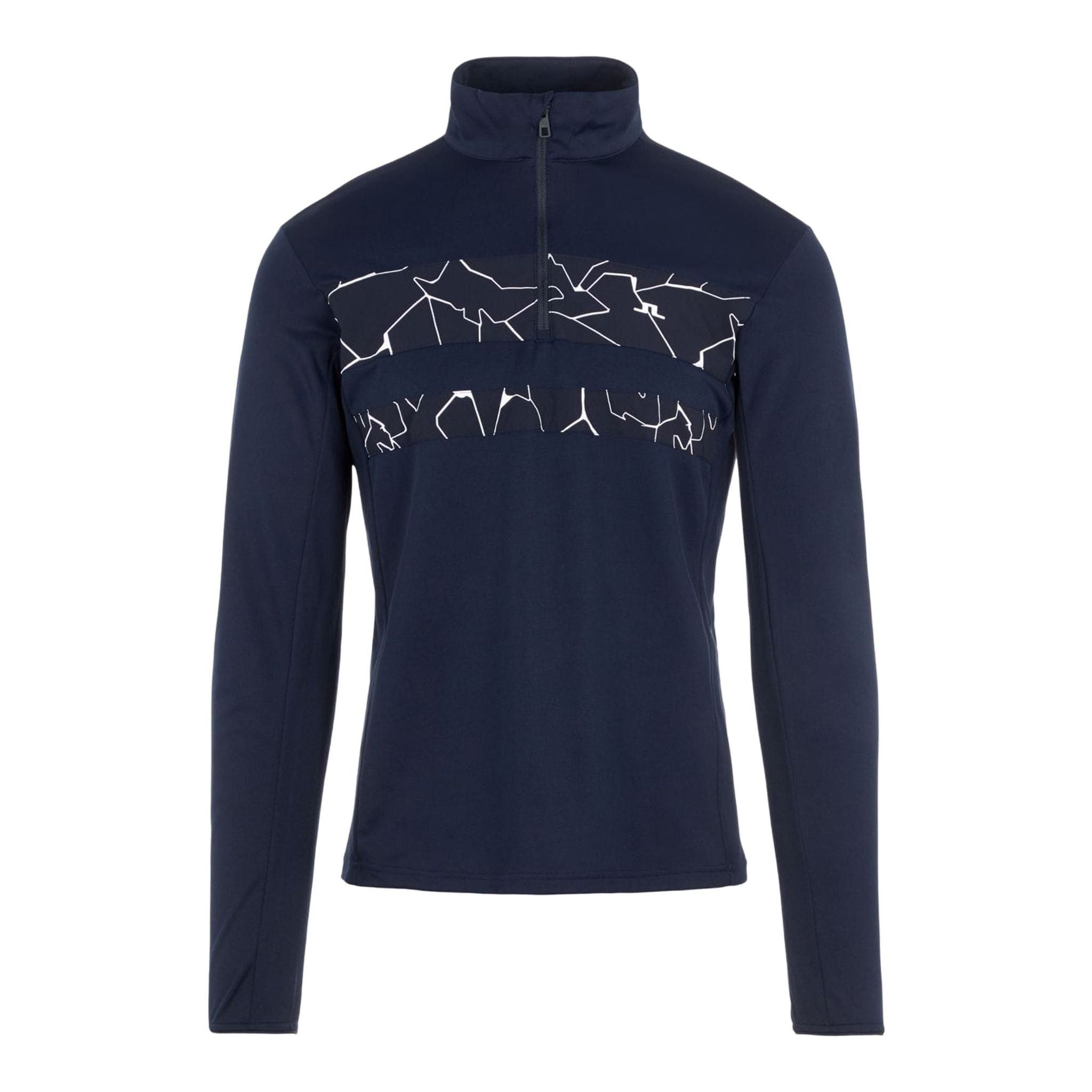 J. Lindeberg Mid Layer Bran Print JL Navyblau Herren