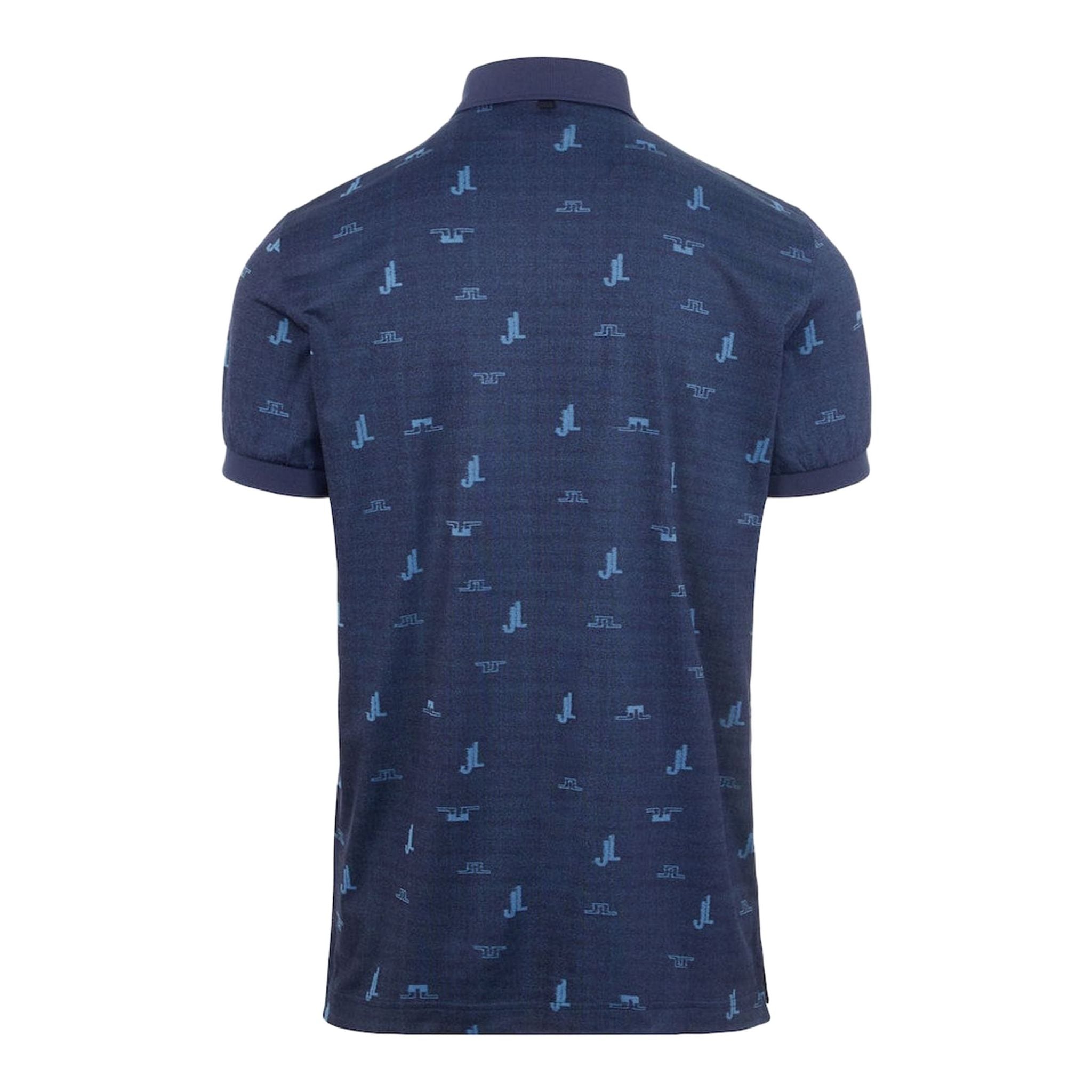 J. Lindeberg M Glen Regular Fit SS Polo JL Bridge Ocean Blue Herren