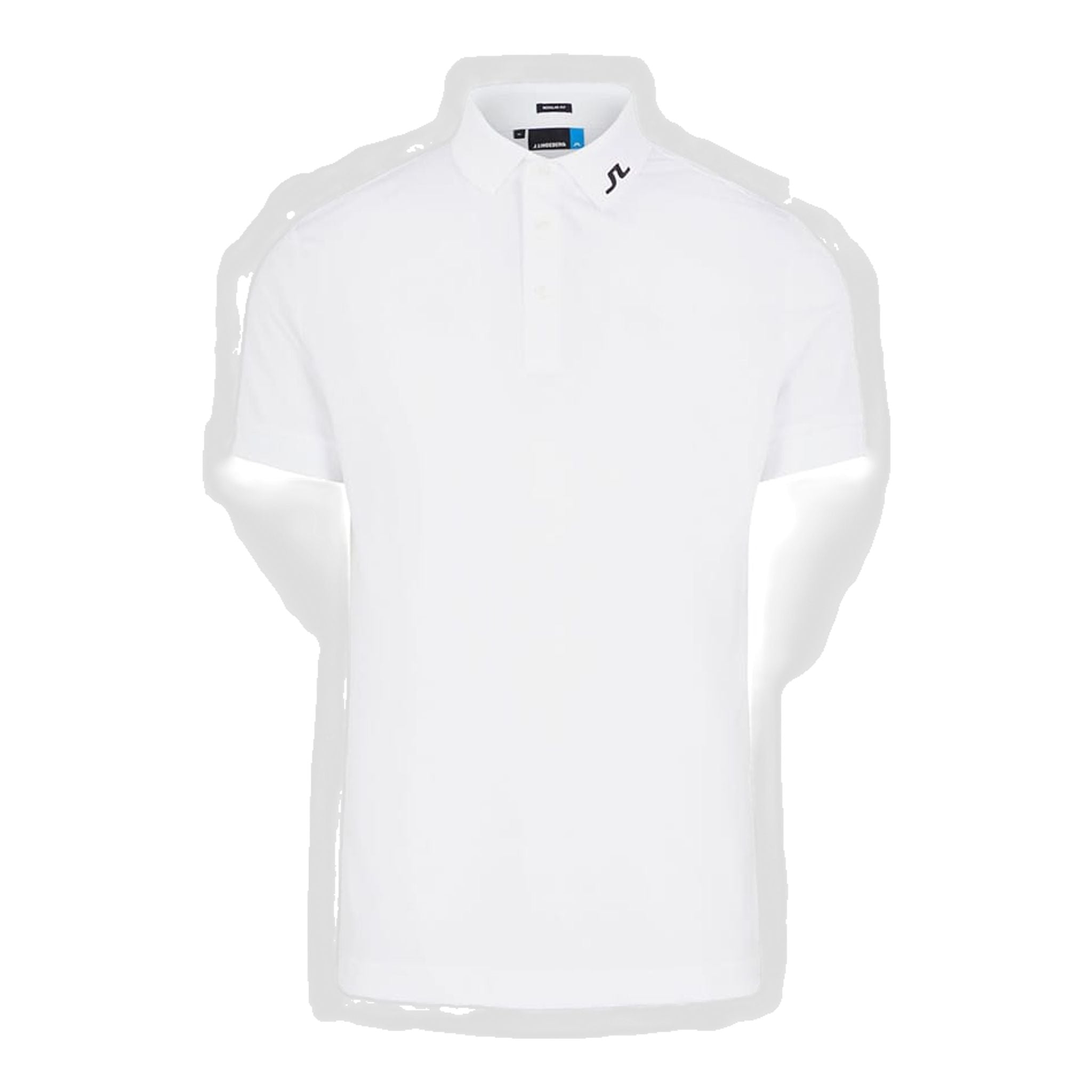 J. Lindeberg M KV Regular Fit Golf Polo White Herren