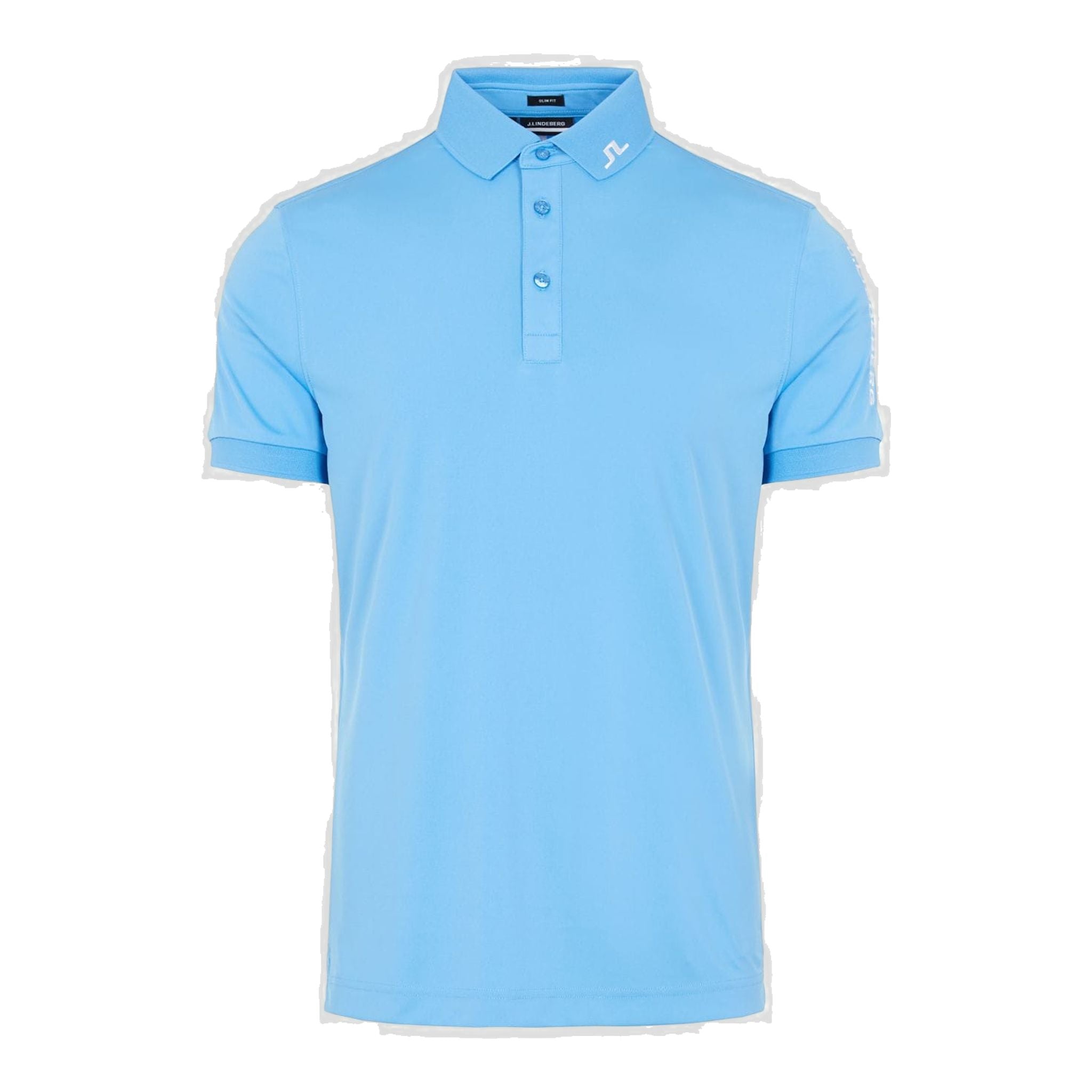 J. Lindeberg M Tour Tech Slim Fit SS Polo Ocean Blue Herren