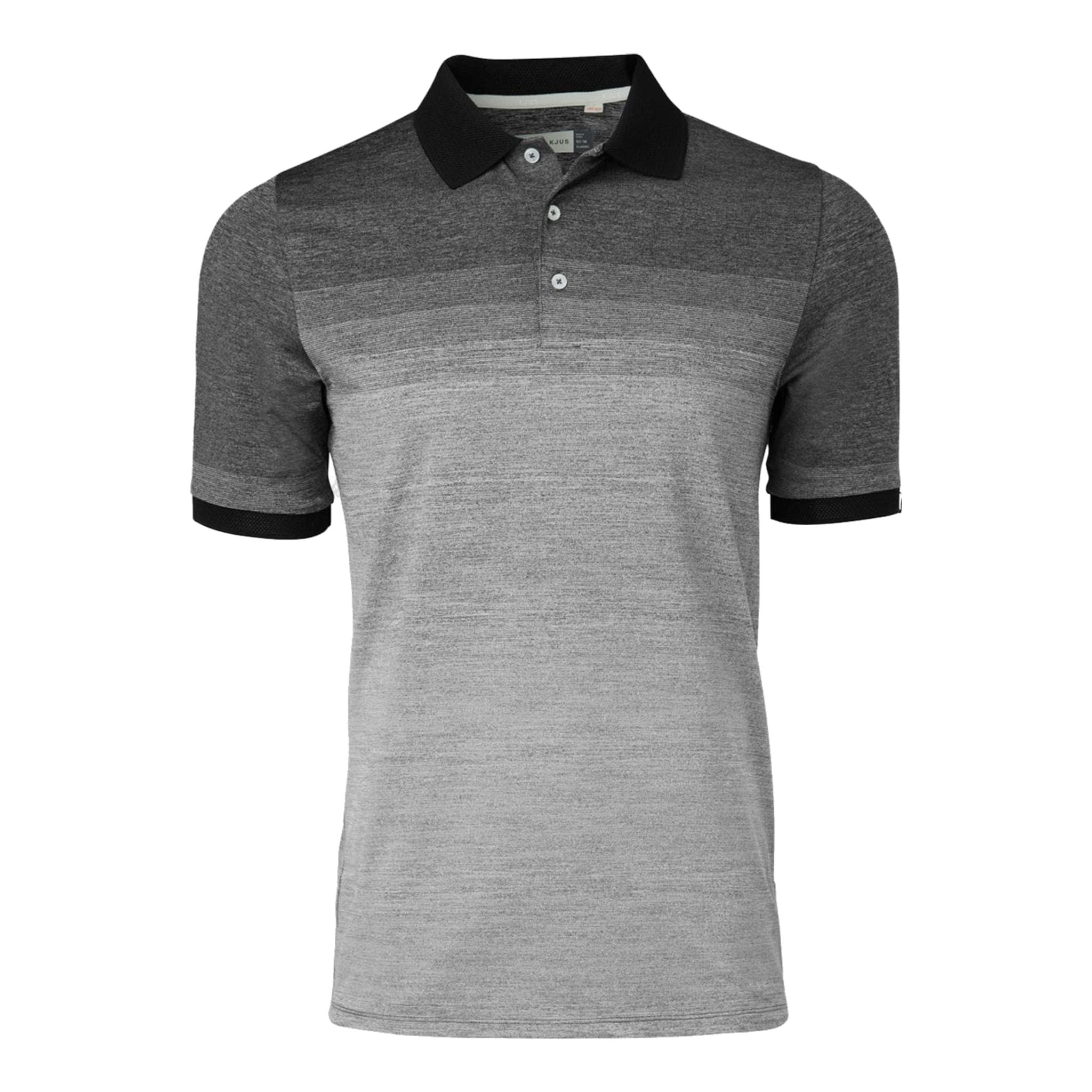 Kjus M Melange Fading SS Polo White Melange Herren