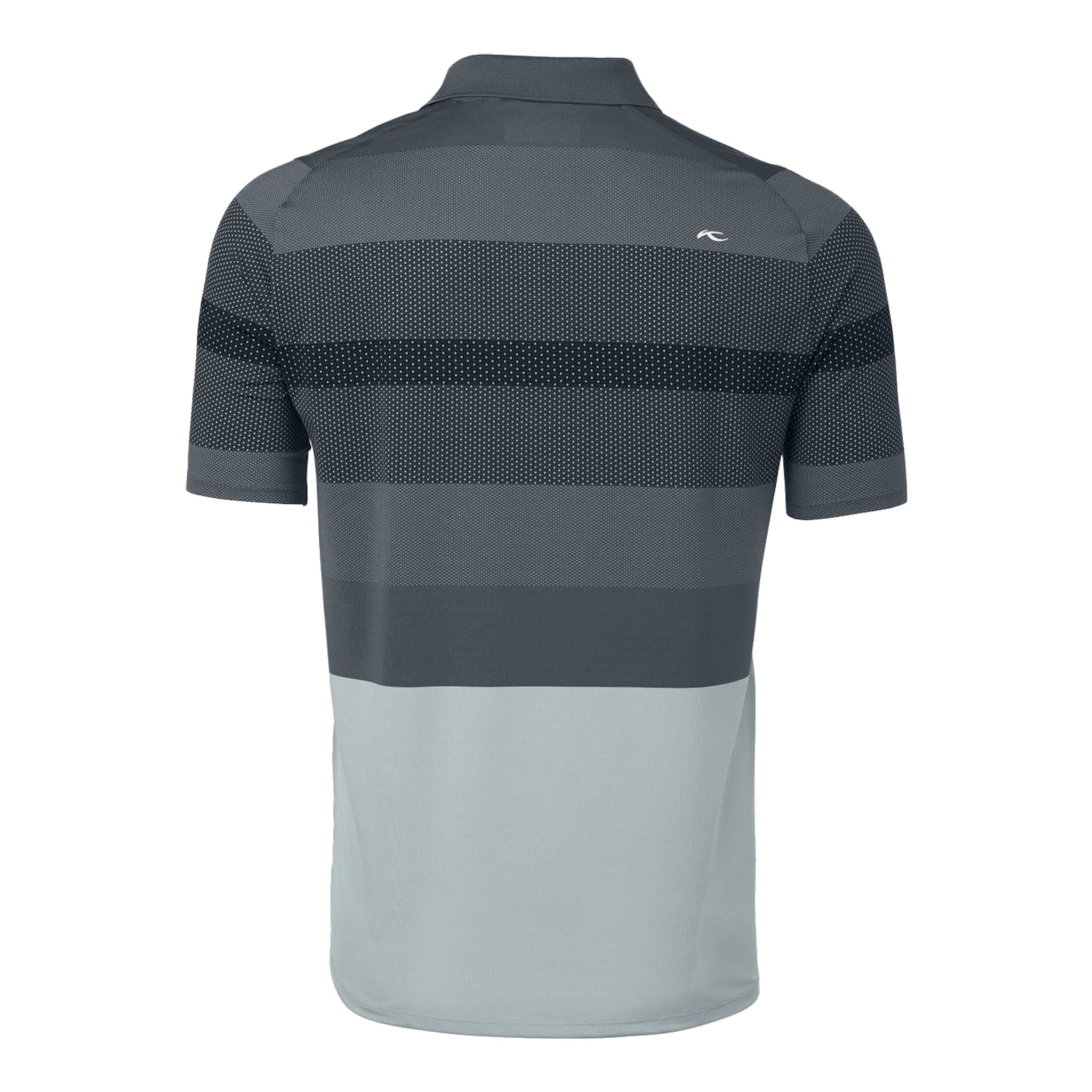 Kjus M Engineered Stripe SS Polo Silver Fog/Dark Dusk Herren