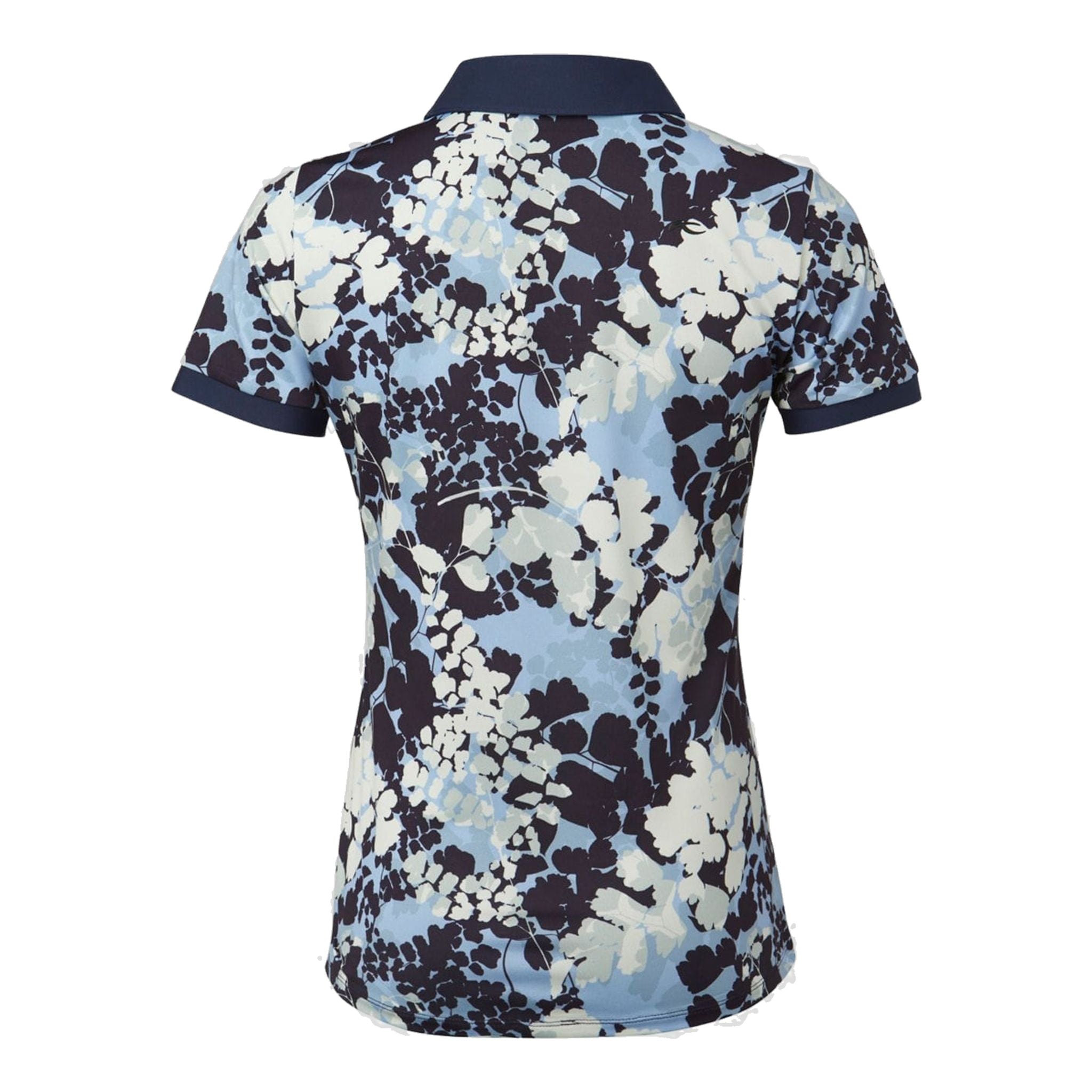 Kjus W Enya Printed SS Polo Atlanta Blue/White Damen