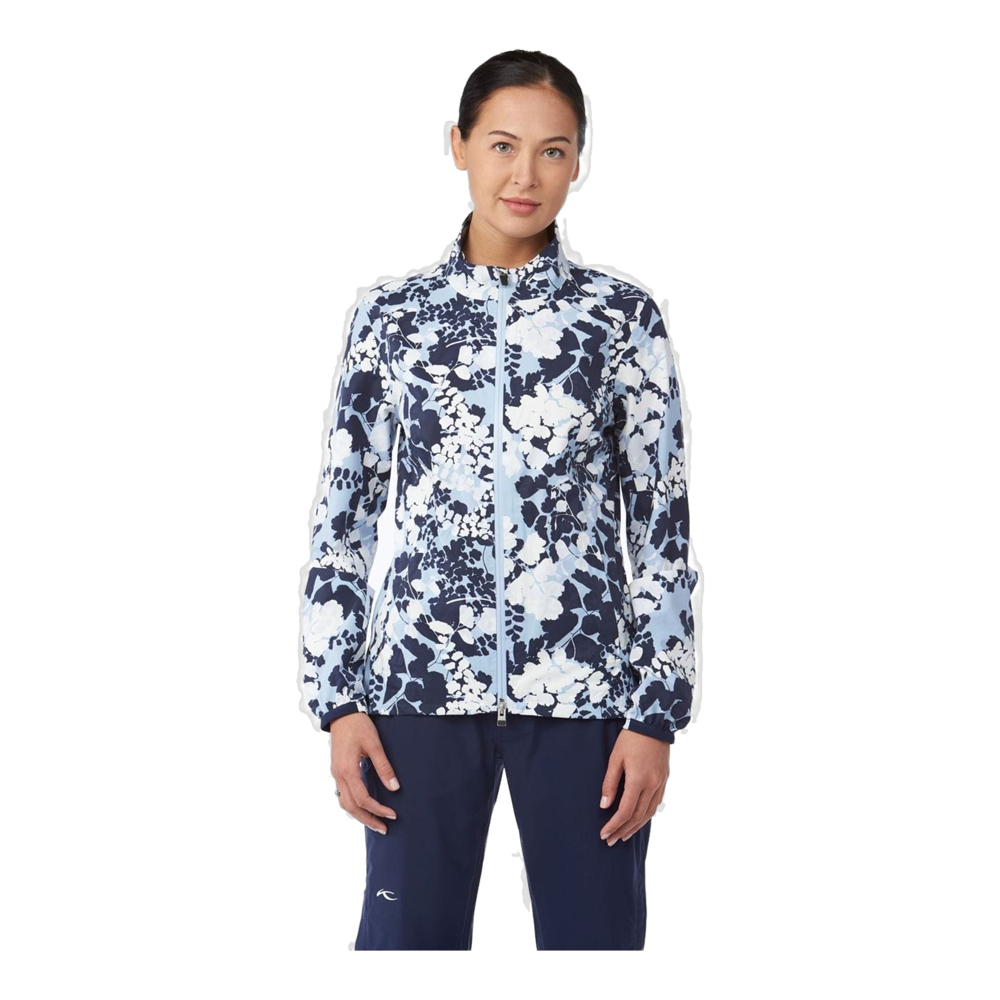 Kjus W Dextra 2,5L Printed Jacket Atlanta Blue/White Damen