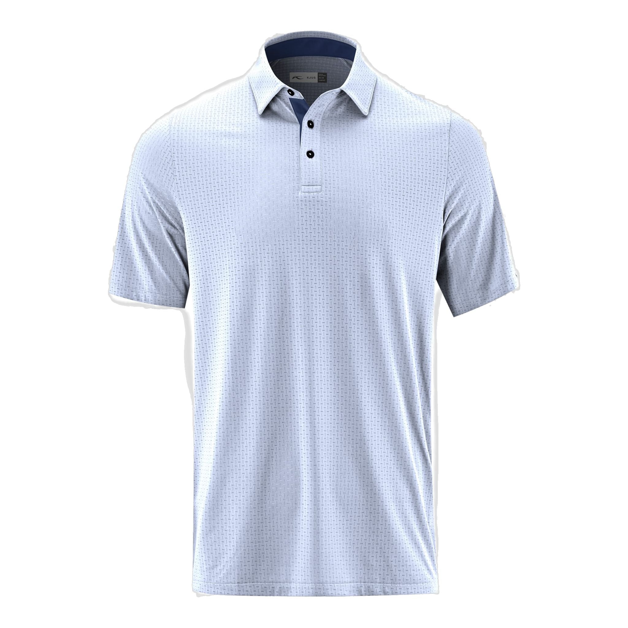 Kjus M Savin Structure Polo SS Crystal Blau Herren