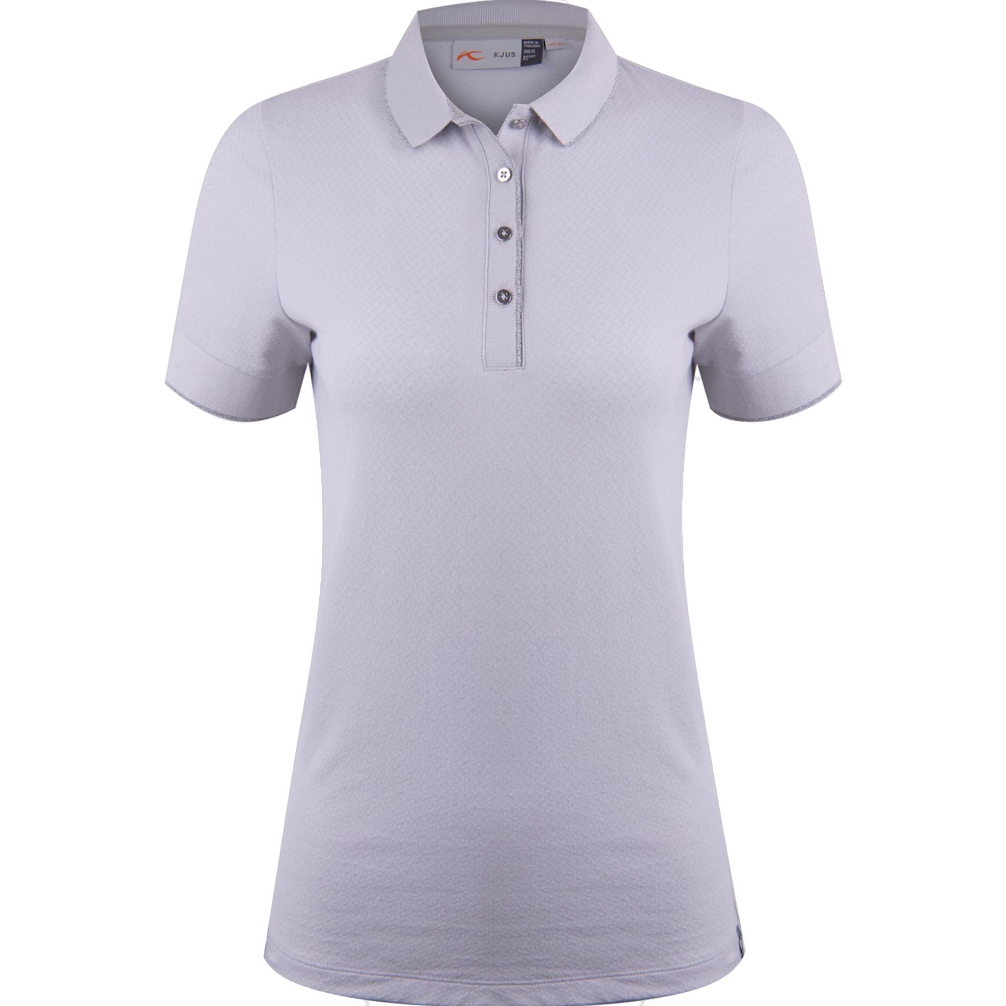Kjus W Ella Structure Polo SS Alloy/Weiß Damen