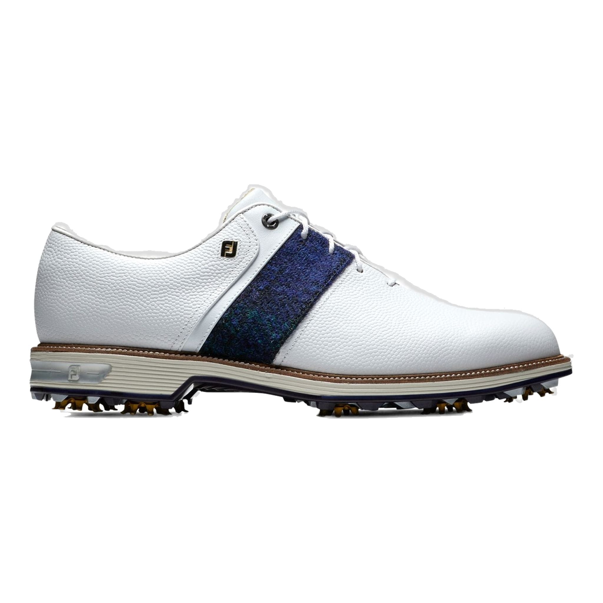 Footjoy M DJ Premiere Weiß/Blau/Grün Harris Tweed Herren