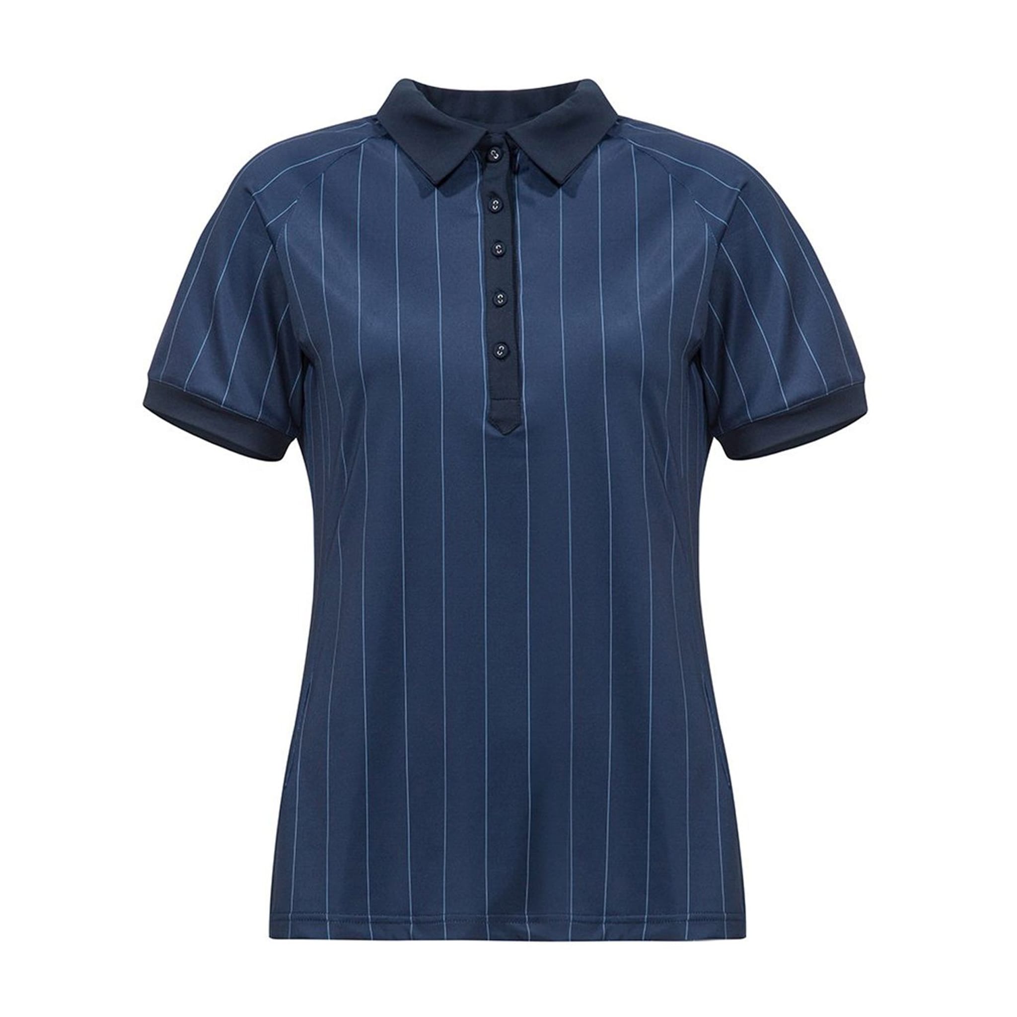 Cross Sportswear W Pinstripe Polo Navy Damskie