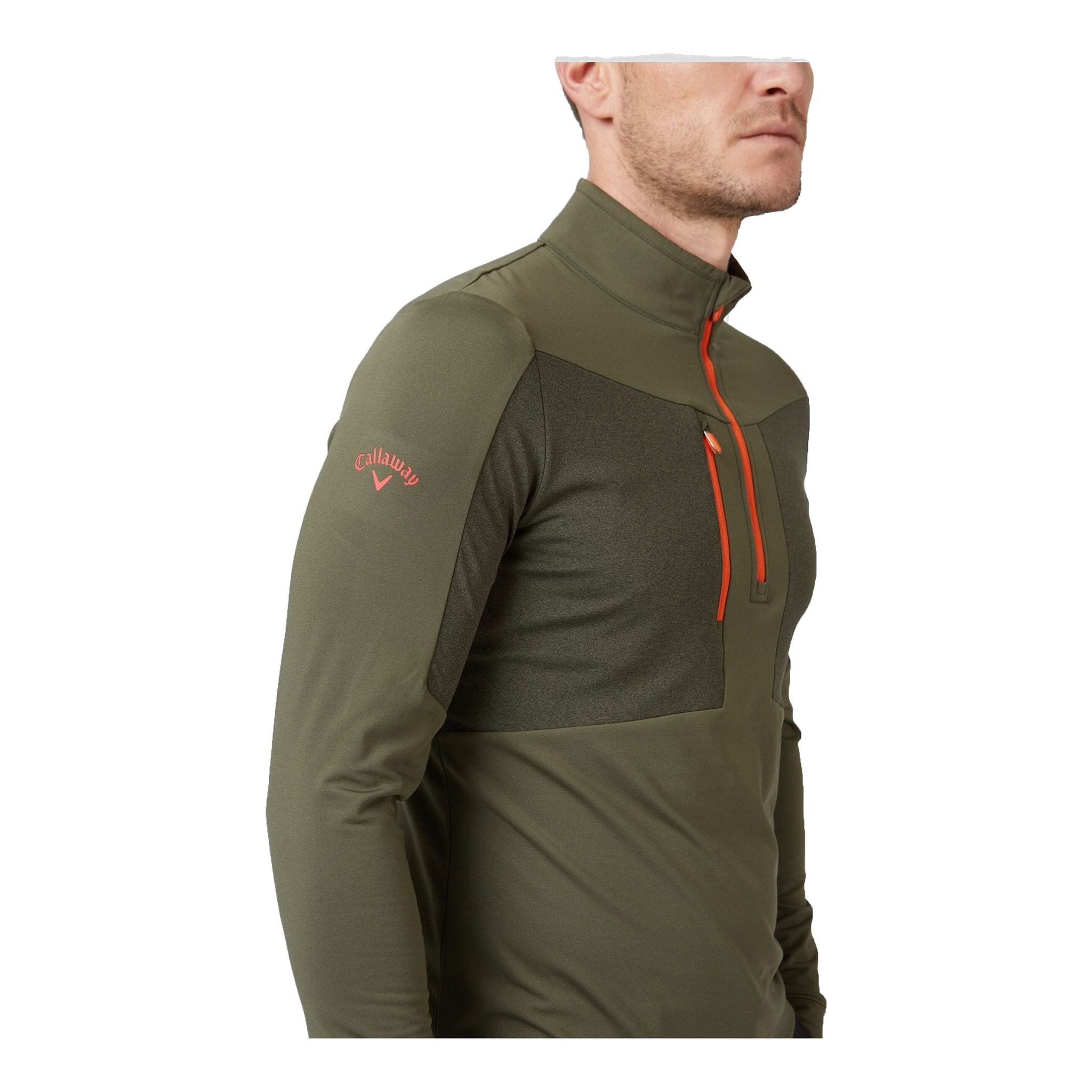 Callaway Emea Aquapel Golf Pullover Black, Lichen, Tigerlil Herren