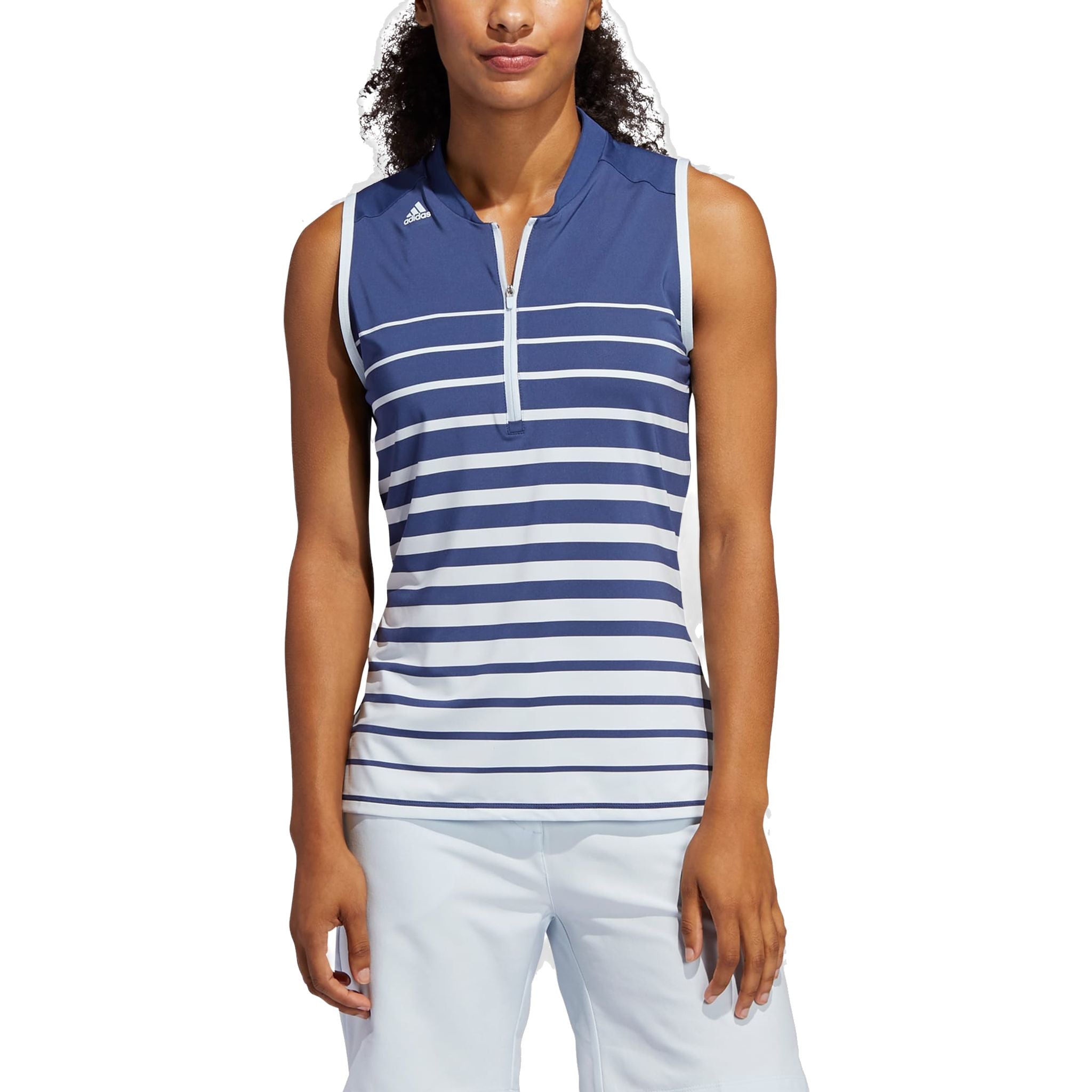 Adidas W Engineered Stripe SL Polo Indigo Damen