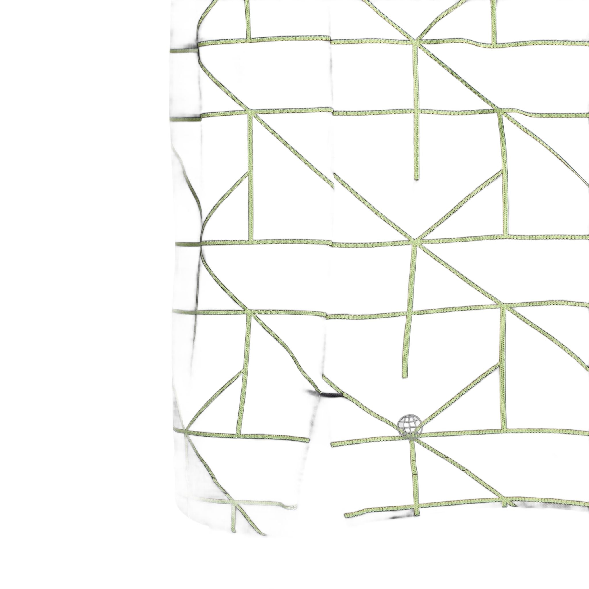 Adidas M Polo Jaquard Lines Schwarz/Pulse Lime Herren