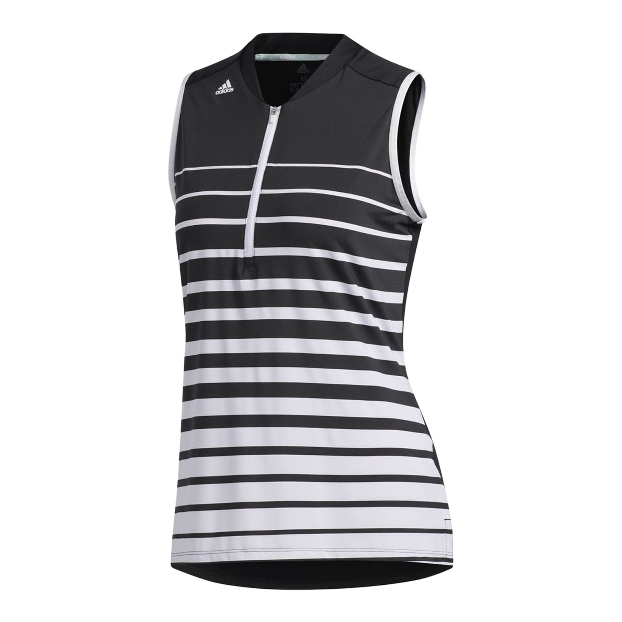 Adidas W Engineered Stripe SL Polo Black/White Damen