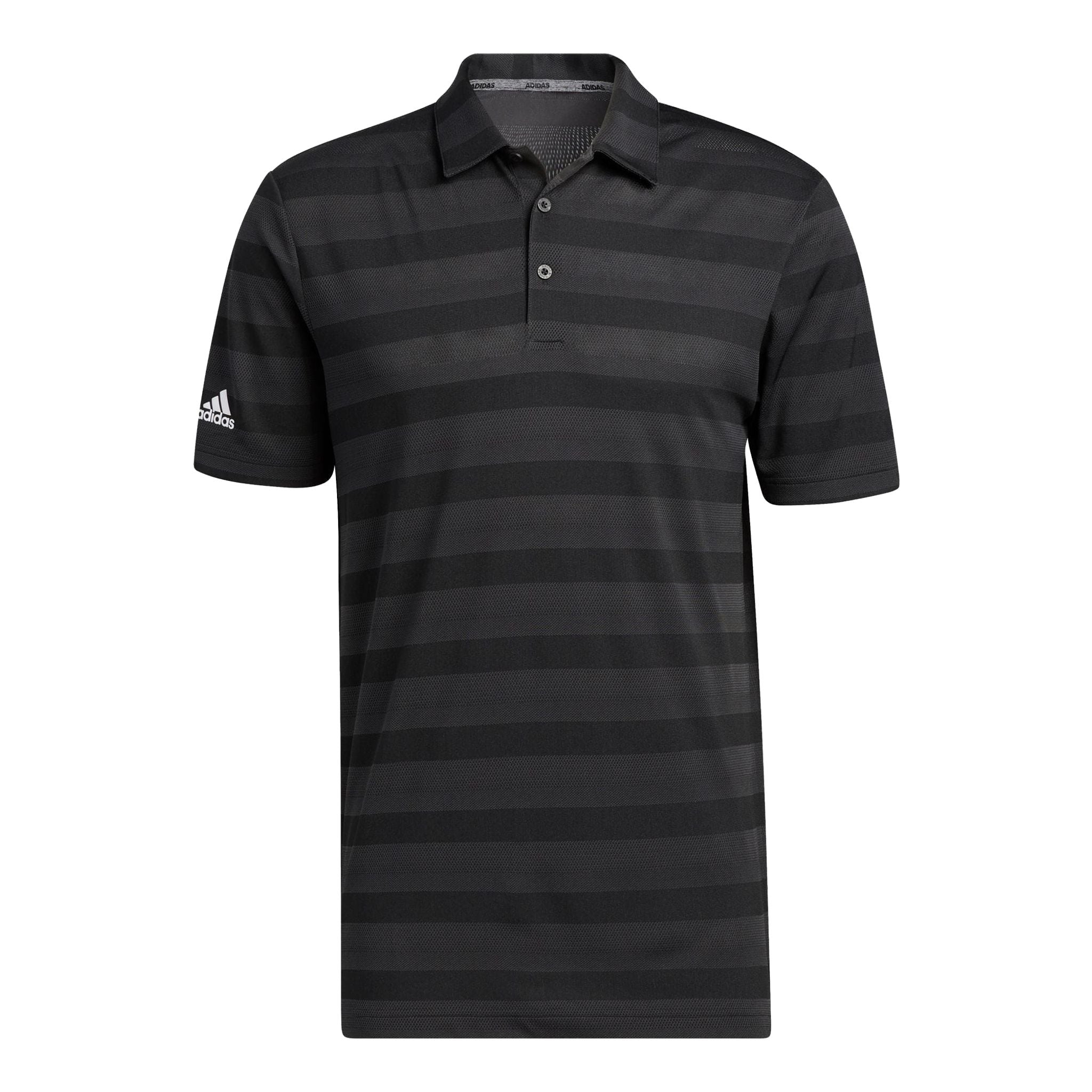 Adidas M Polo Two Colour Stripe Schwarz/Grey Six Herren