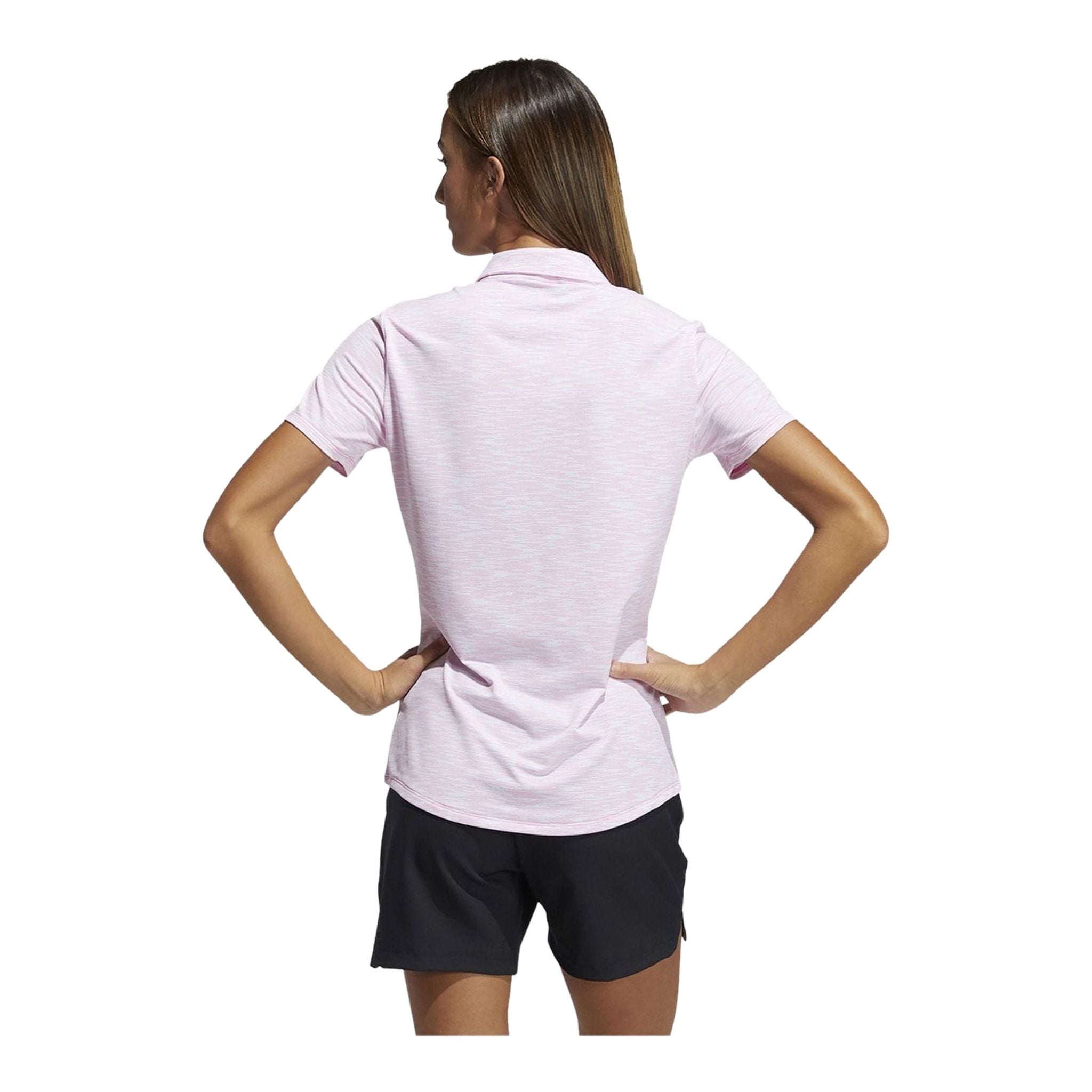 Adidas W Spacedye SS Polo Weiß/Pink Damen
