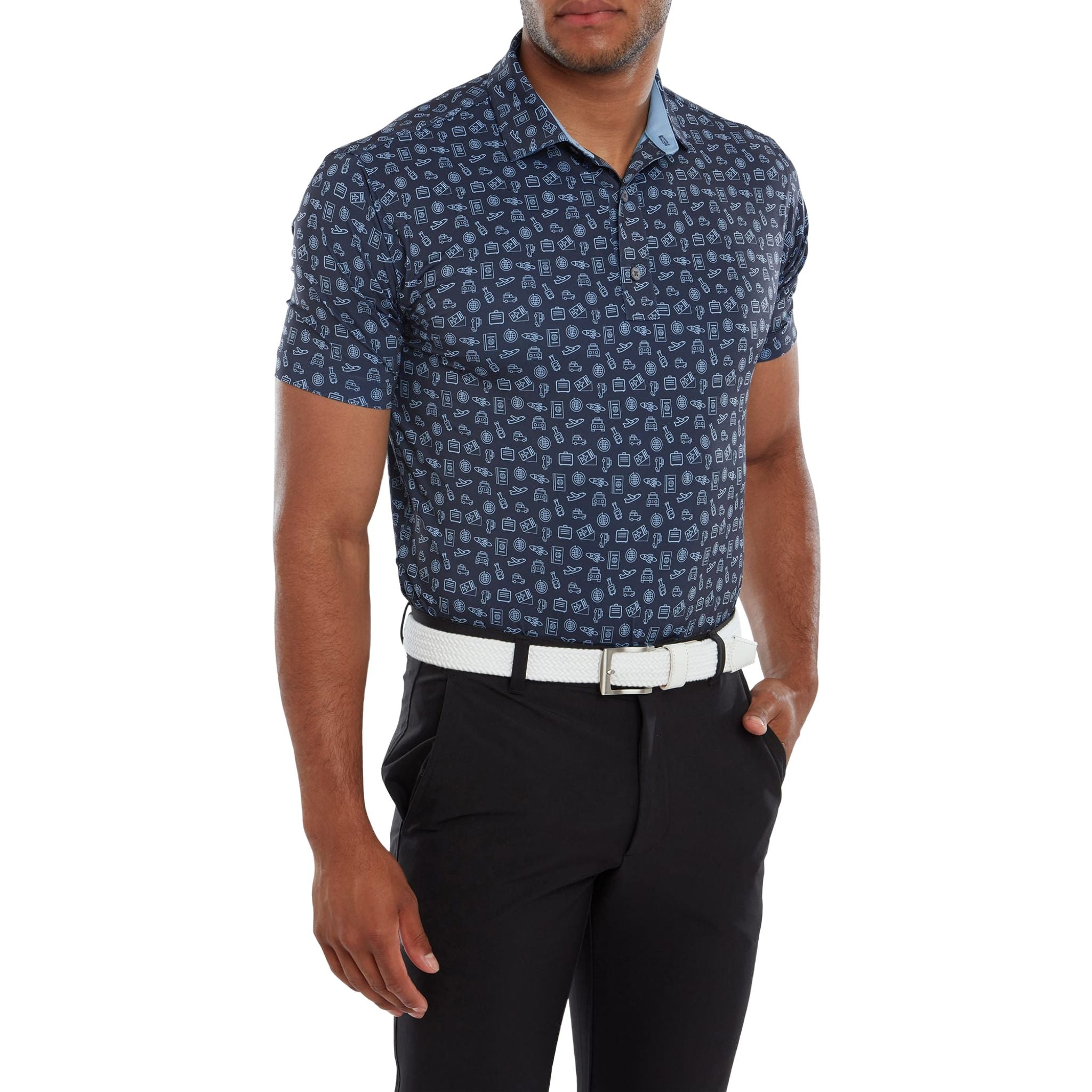 Footjoy Travel Print Polo Herren