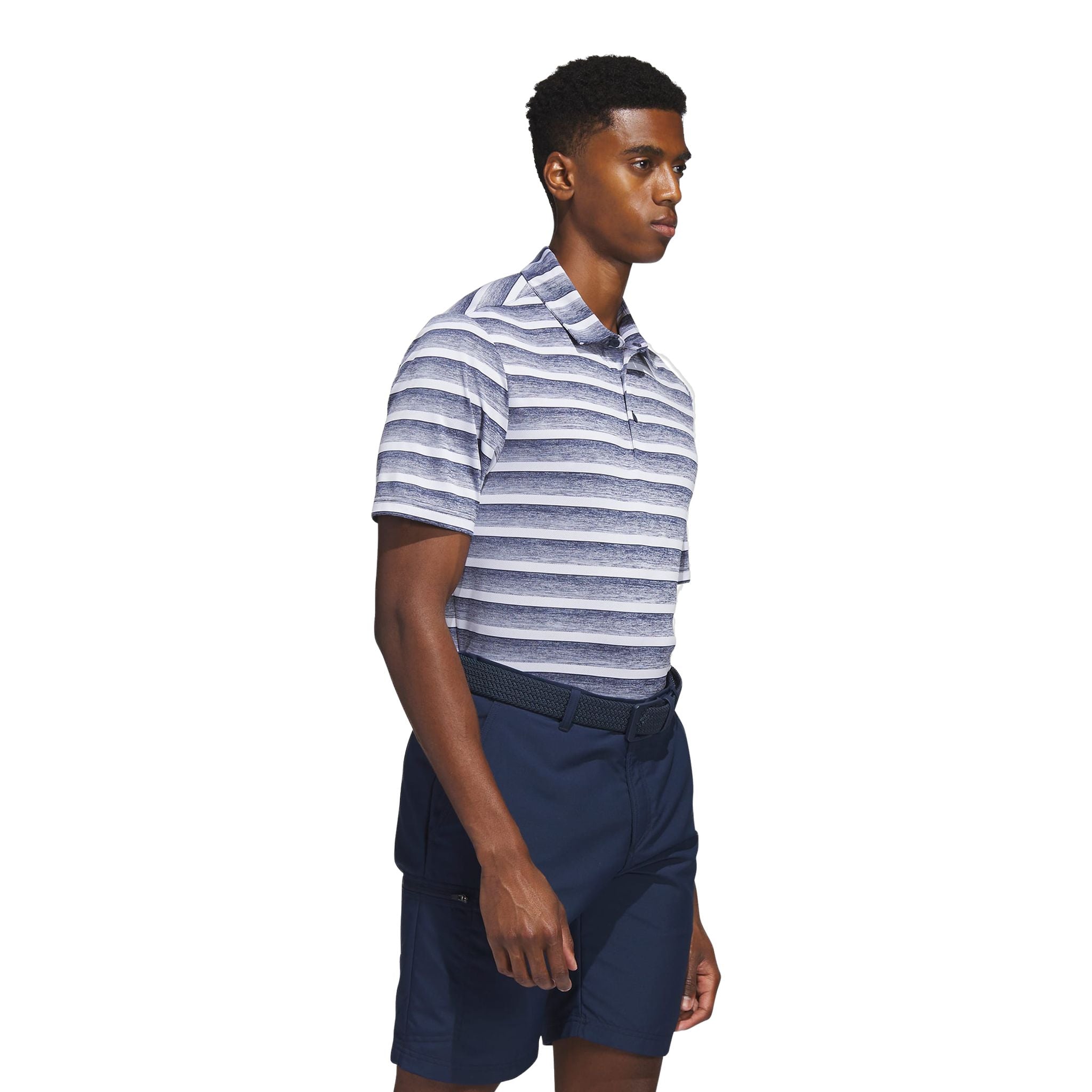 Adidas Two-Color Stripe Poloshirt Herren